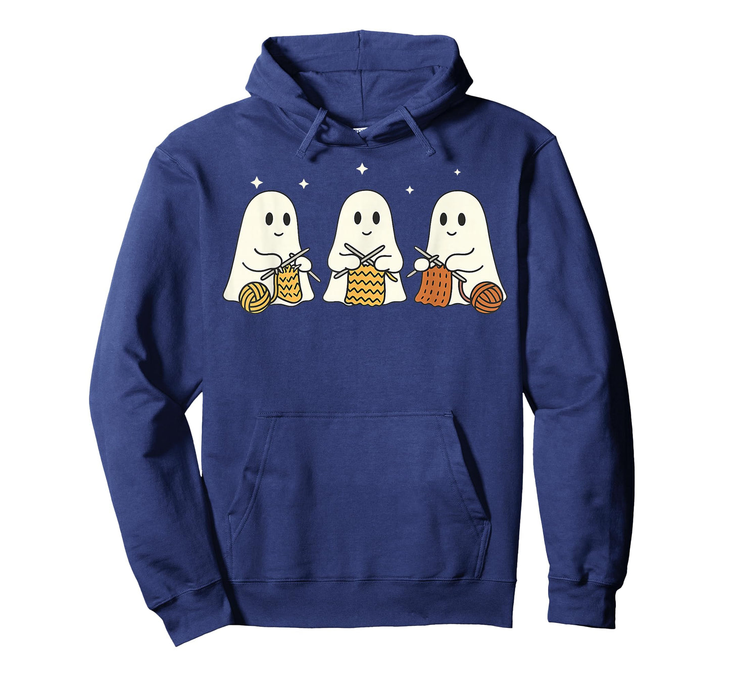 Ghost Knitting Yan Halloween Knitter Craft Mom Knit T-Shirt