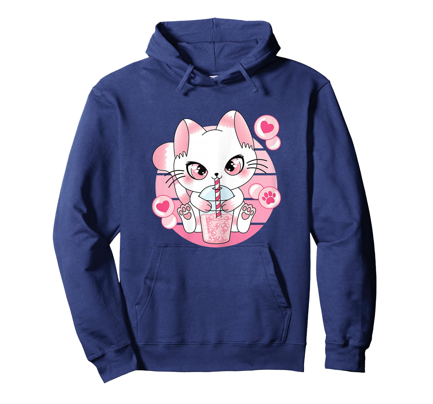 Japanese Anime Cat Kawaii Bubble Tea Women Girls Kids T-Shirt