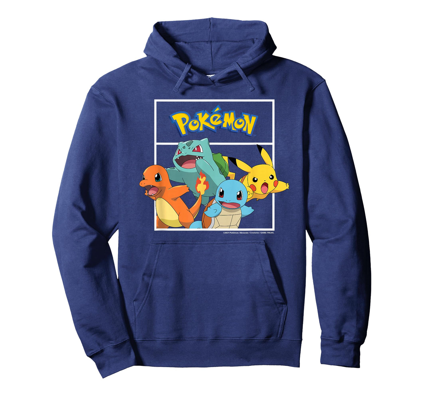 Pokémon - Pikachu Charmander Bulbasaur Squirtle Kanto Group T-Shirt