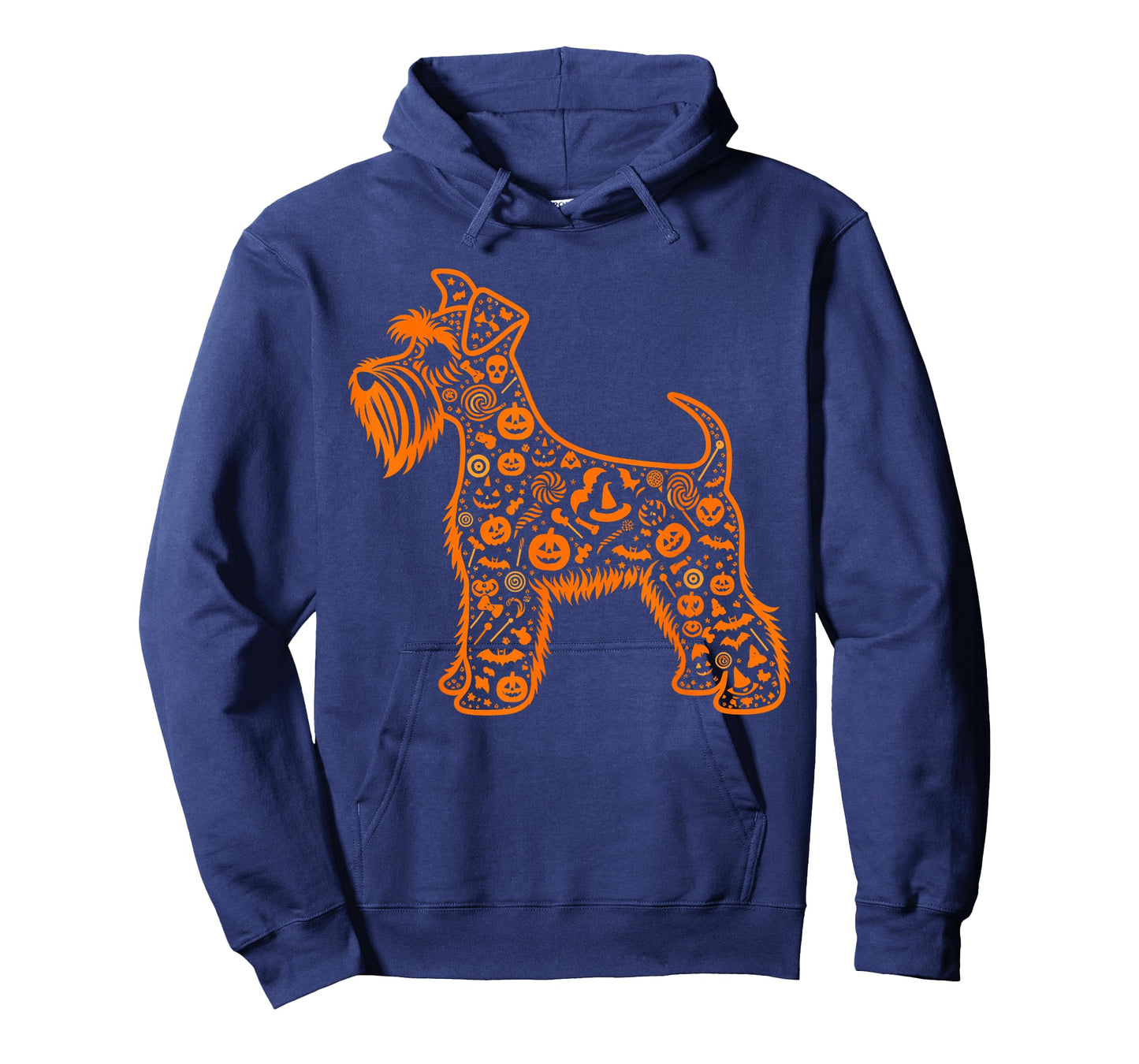 Pumpkin Miniature Schnauzer Candy Halloween Mens Womens Kids T-Shirt