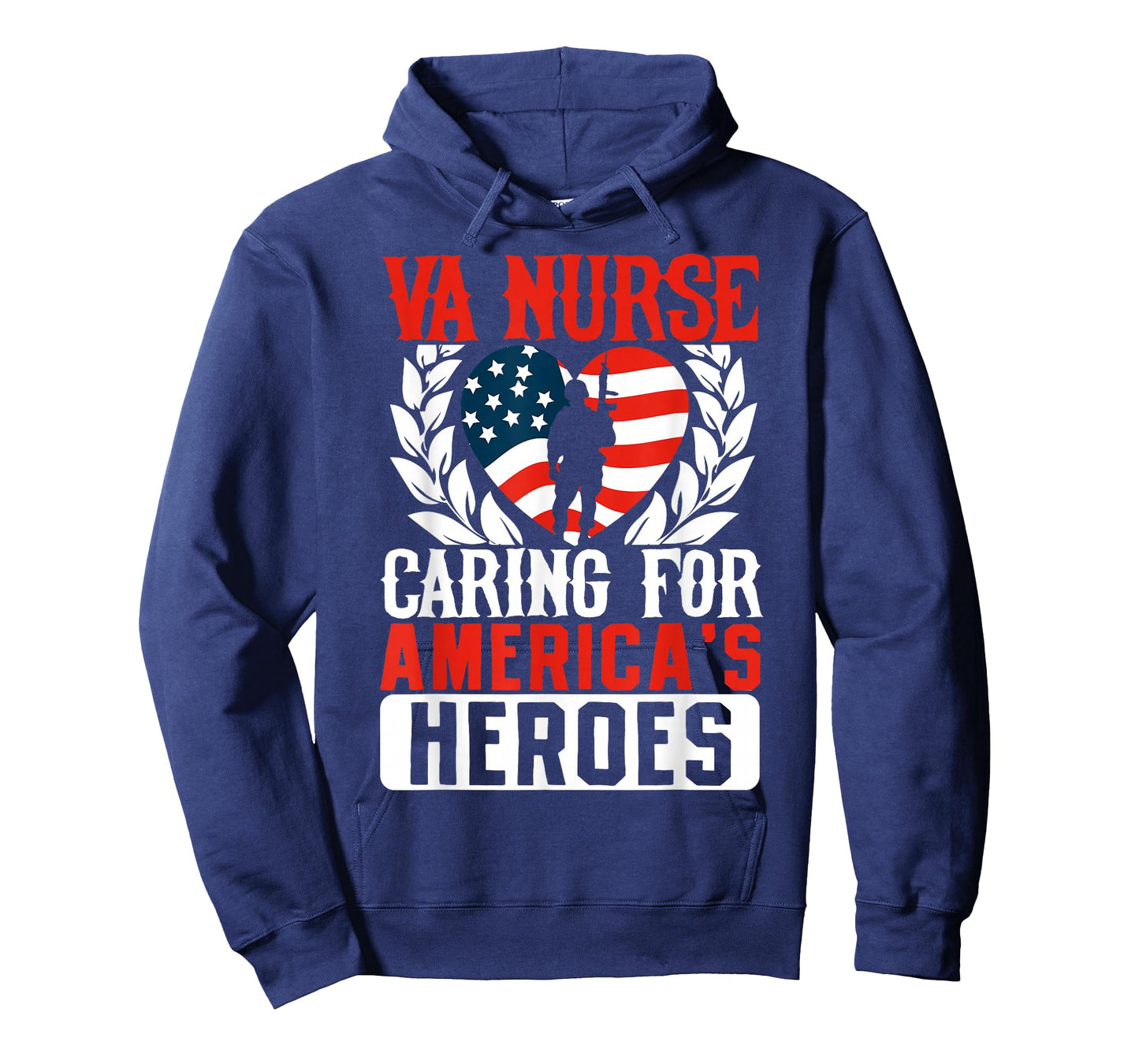Va Nurse Americas Heros Merica US Flag Patriot Veterans Day T-Shirt