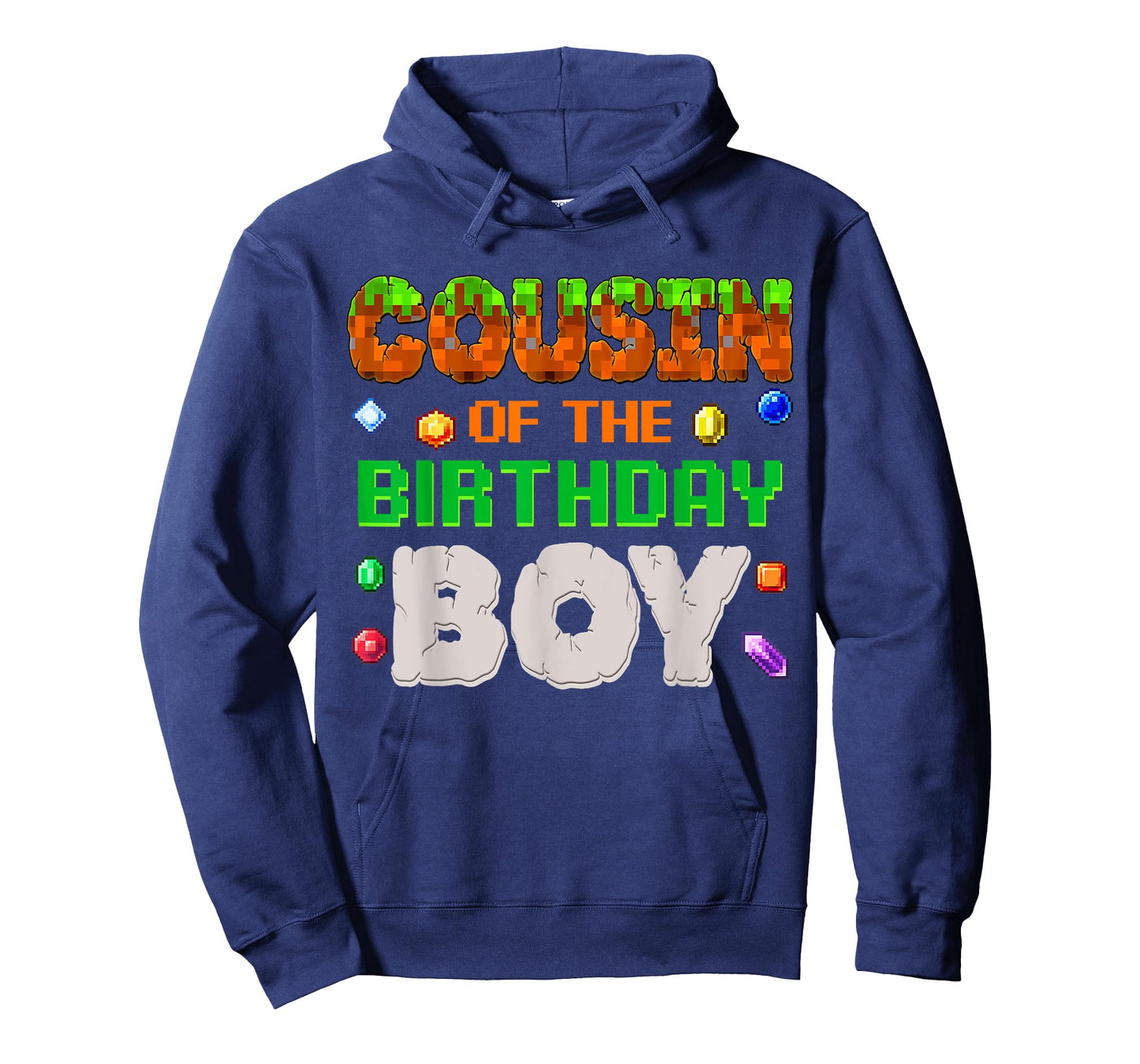 Cousin Of The Birthday Boy Video Gamer Black Boys' Birthday Pixel Number T-Shirt