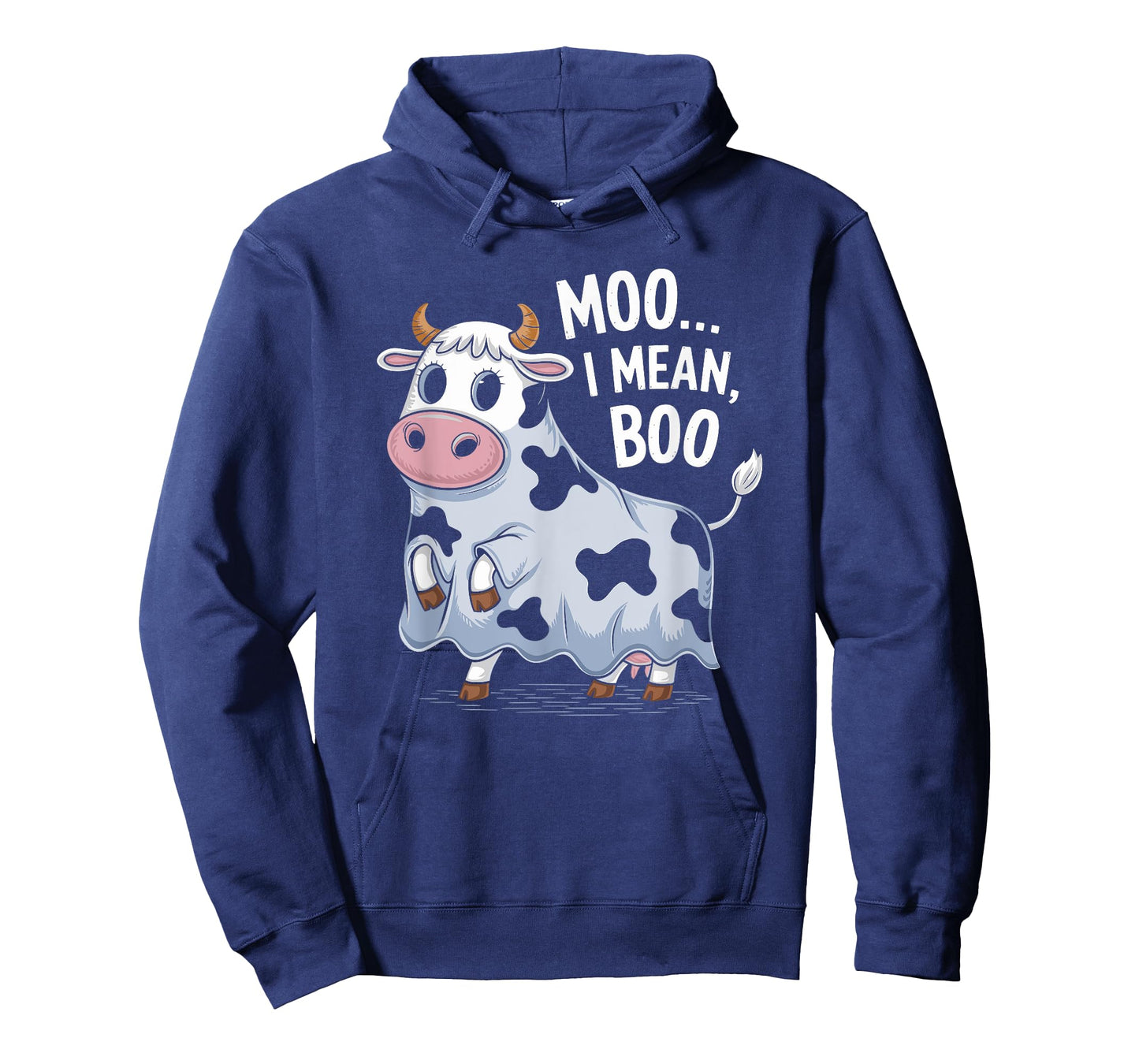 Ghost Cow Moo I Mean Boo Halloween Costume Funny Cow Lover T-Shirt