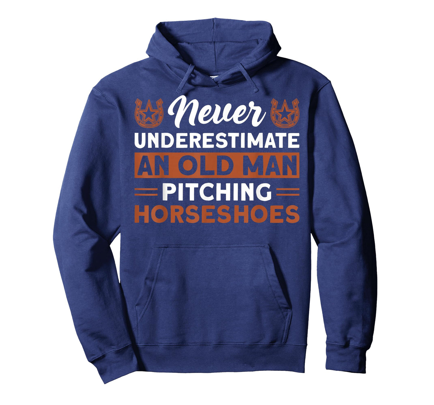 Horseshoe pitching old man horseshoe throwing design T-Shirt