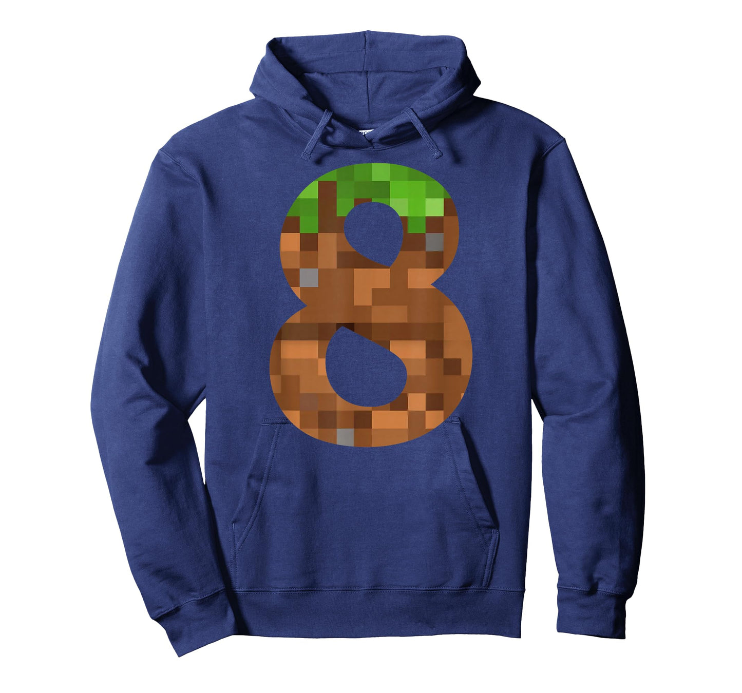 Pixel 8yr Birthday Number Eight 8 Year Old 8th Video Gamer T-Shirt