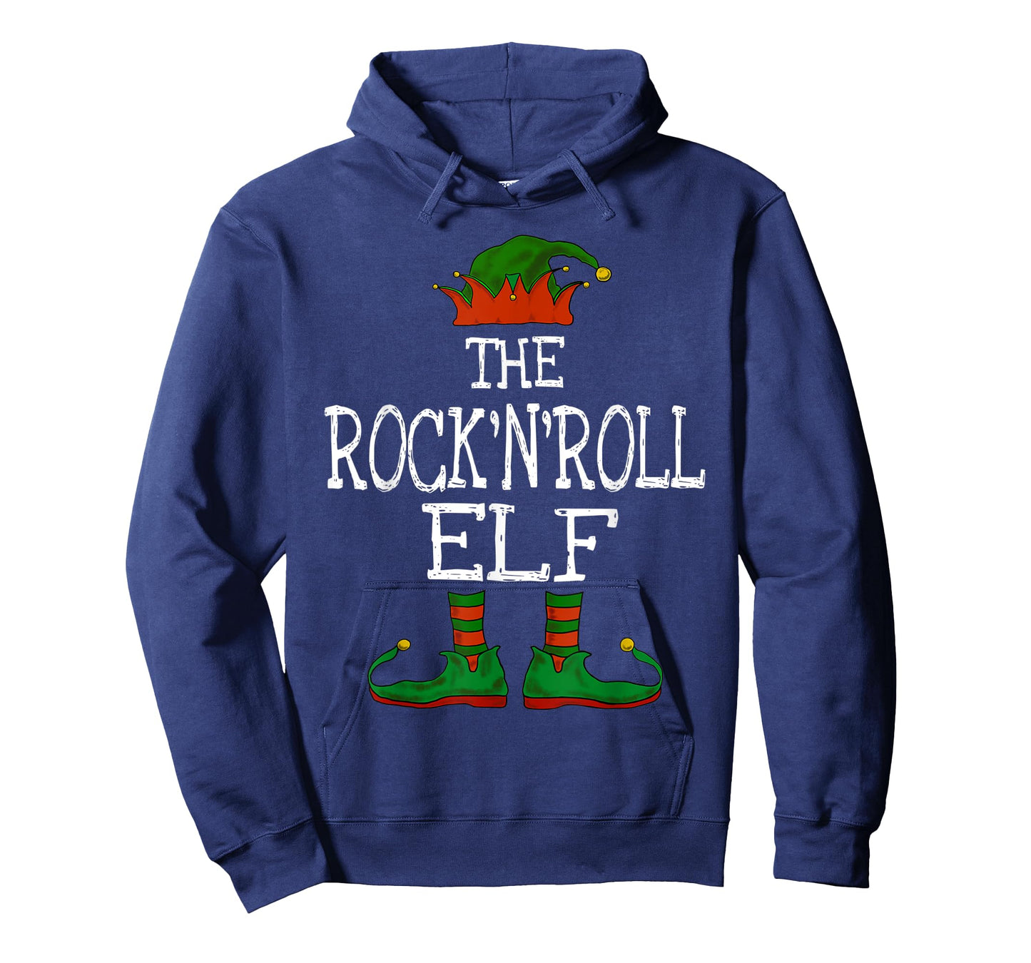The Rock'n'Roll Elf Family Matching Funny Christmas Gift T-Shirt