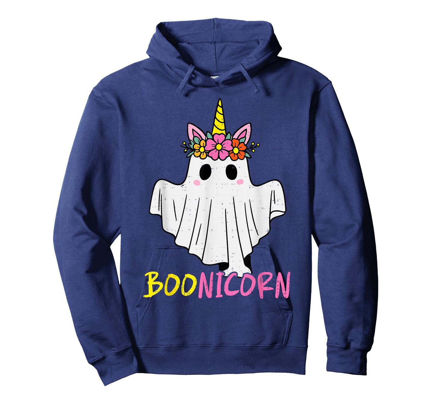 Boonicorn Ghost Unicorn Magical Spooky Halloween Girl Womens T-Shirt