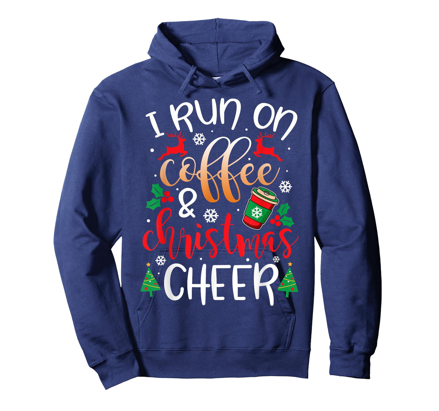 Christmas for Men I Run On Coffee and Christmas Cheer T-Shirt