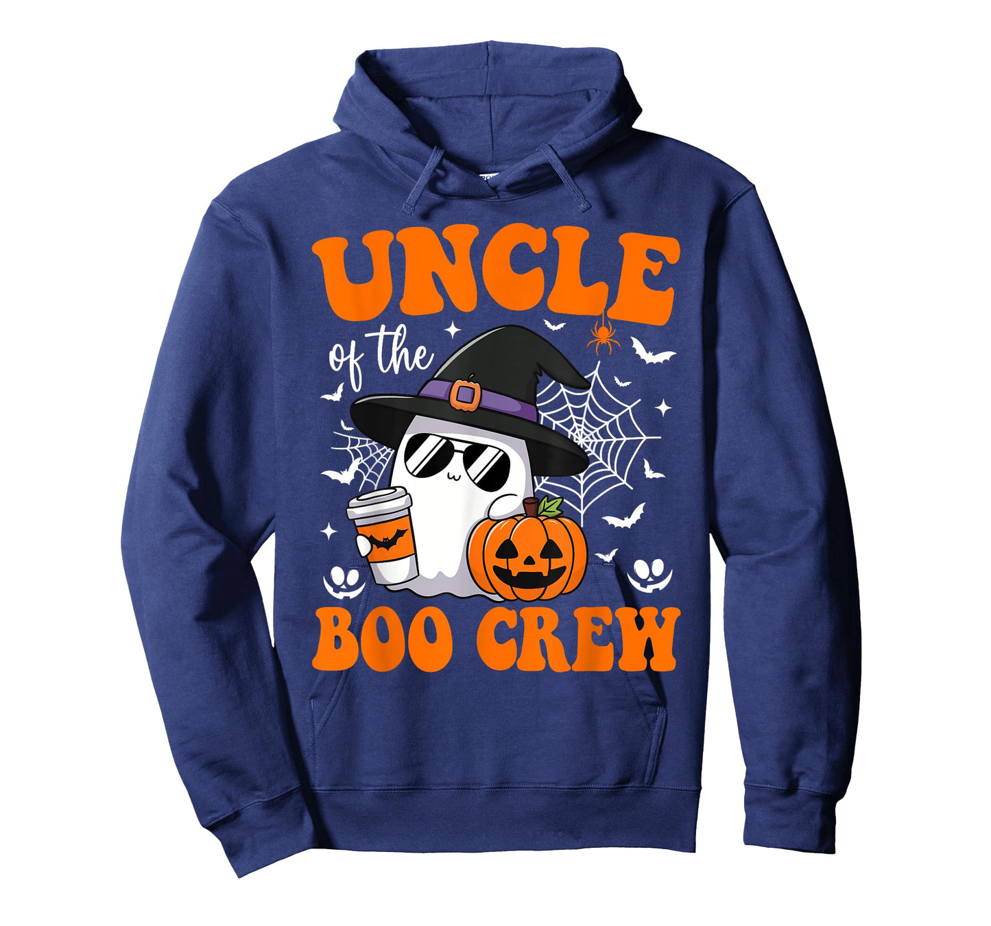Uncle Boo Crew Groovy Ghost Matching Family Halloween T-Shirt