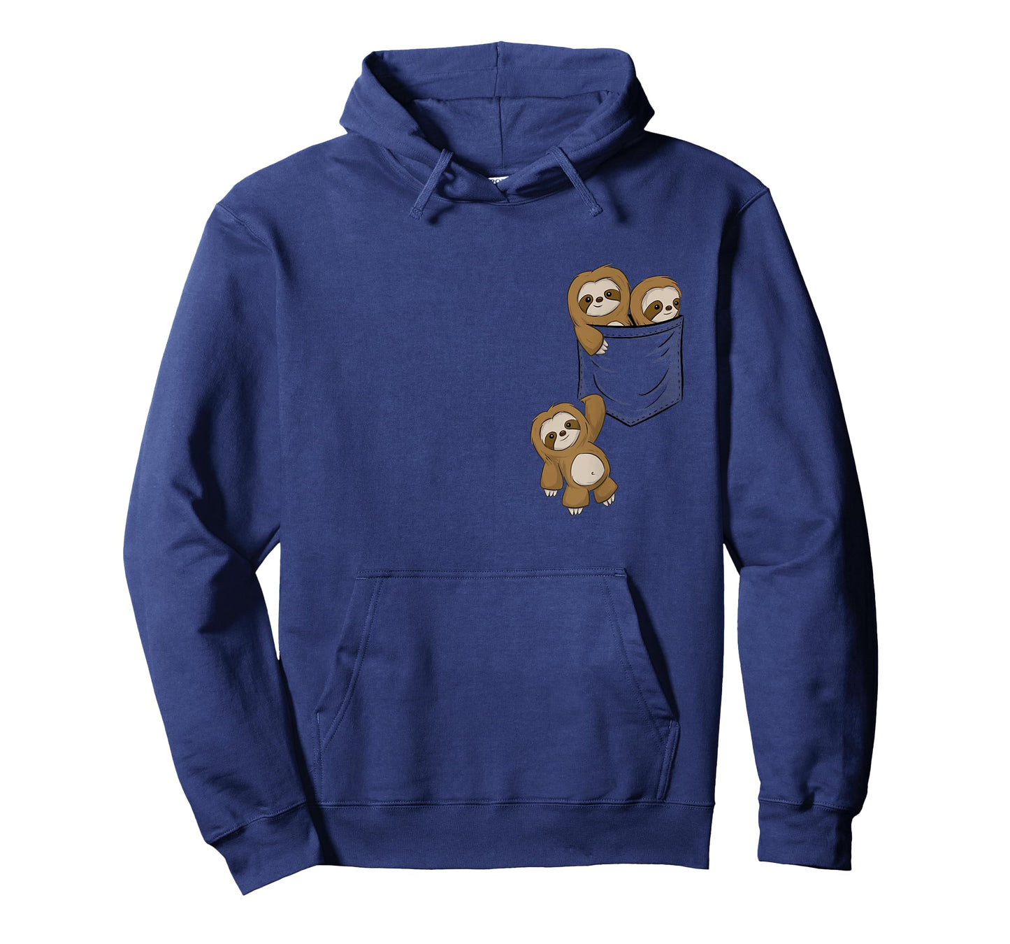 for Sloth Lovers Cute Kawaii Baby Sloths in Pocket T-Shirt