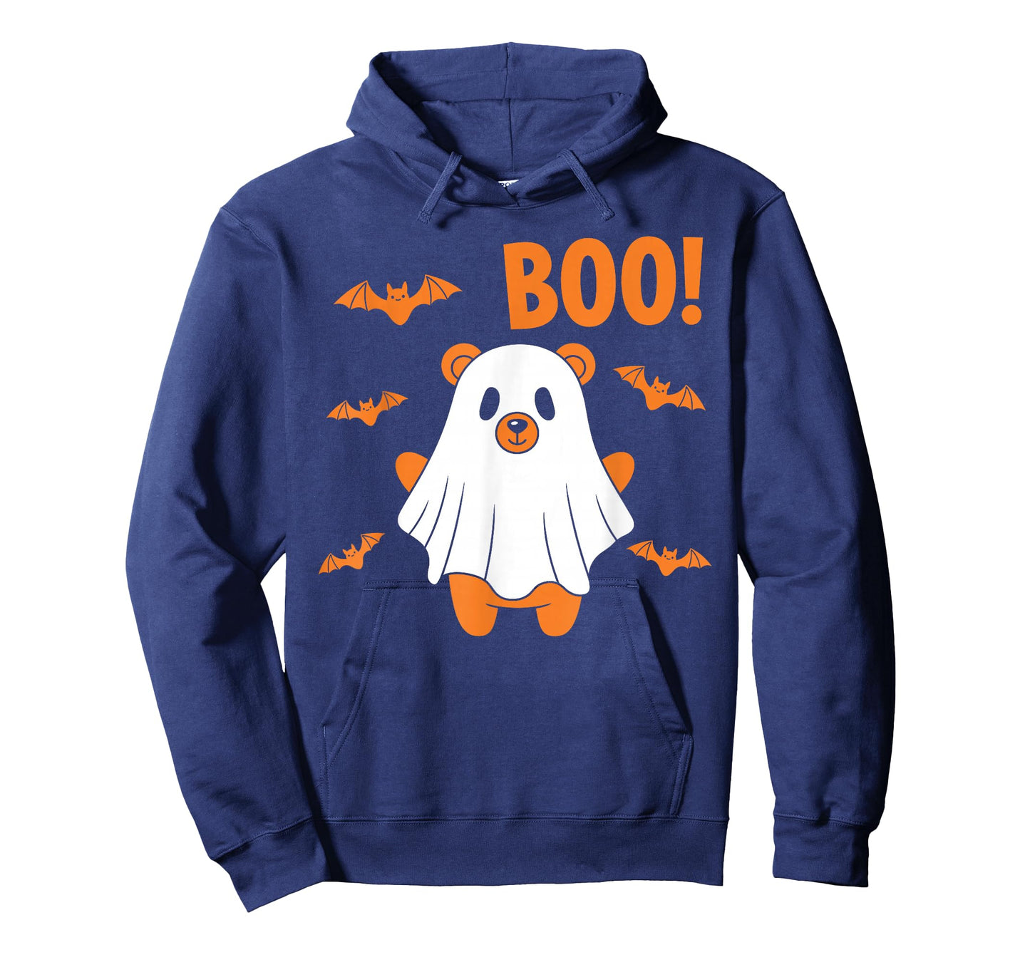 Funny Halloween Bear Boo Ghost Costume Bats T-Shirt
