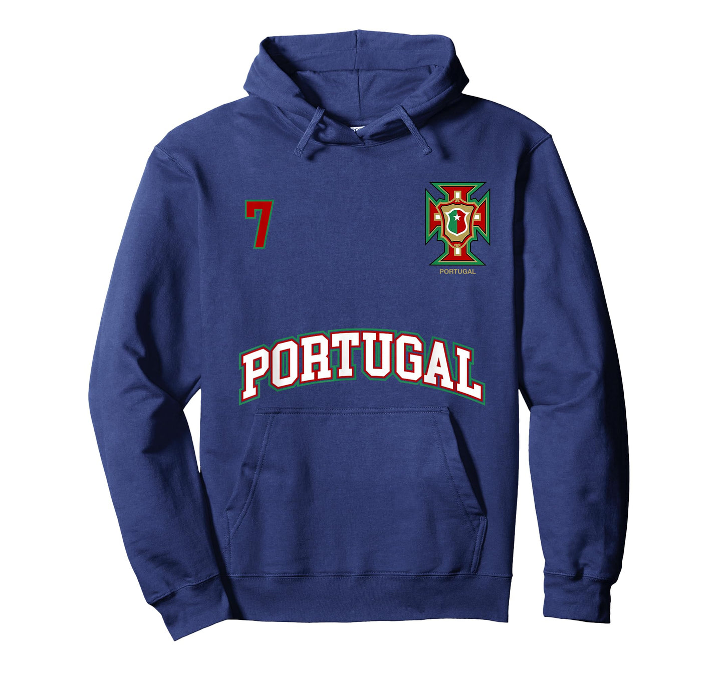 Portugal Shirt Number 7 (+BACK) Soccer Team Sports Tee Flag T-Shirt