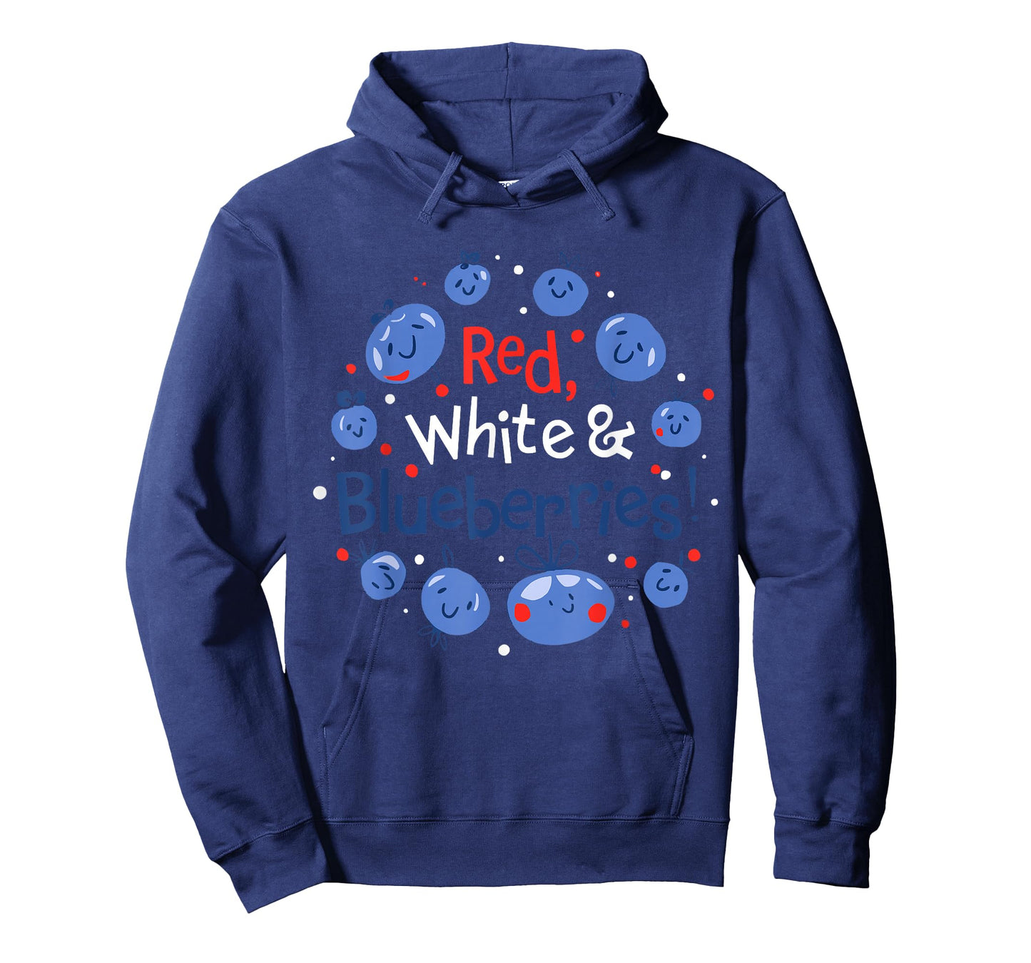 Funny Vintage Red, White and Blueberries Patriot T-Shirt