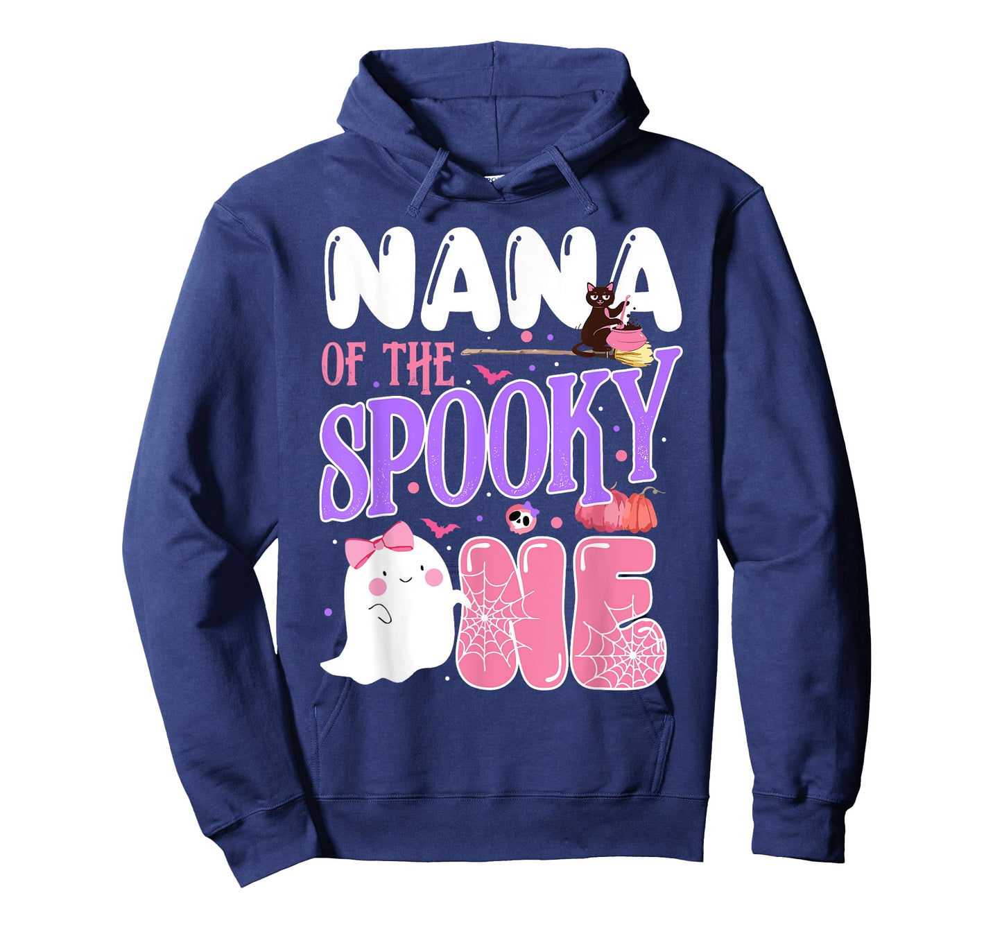 Nana Of The Spooky One 1st Birthday Halloween Pink Ghost T-Shirt