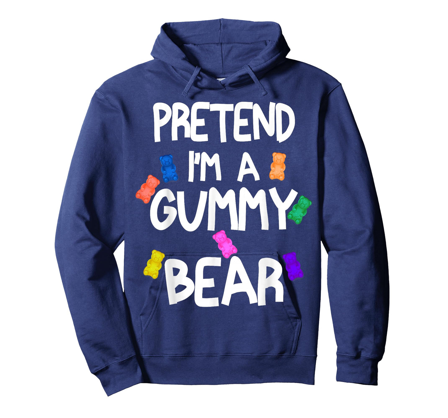 Pretend I'm A Gummy Bear Tee Funny Lazy Halloween Costume T-Shirt
