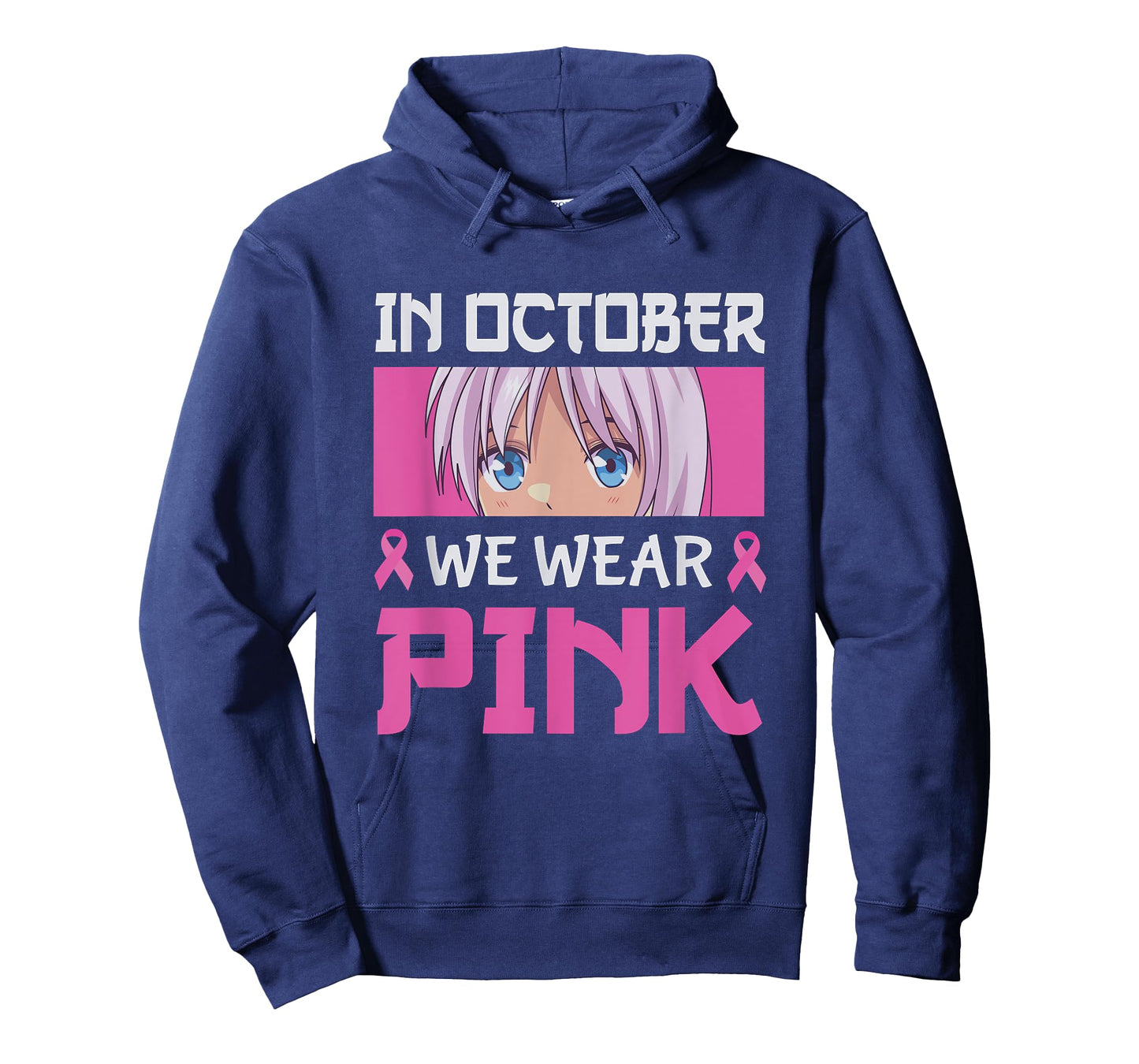 In October We Wear Pink Breast Cancer Anime Manga Girls Boys T-Shirt
