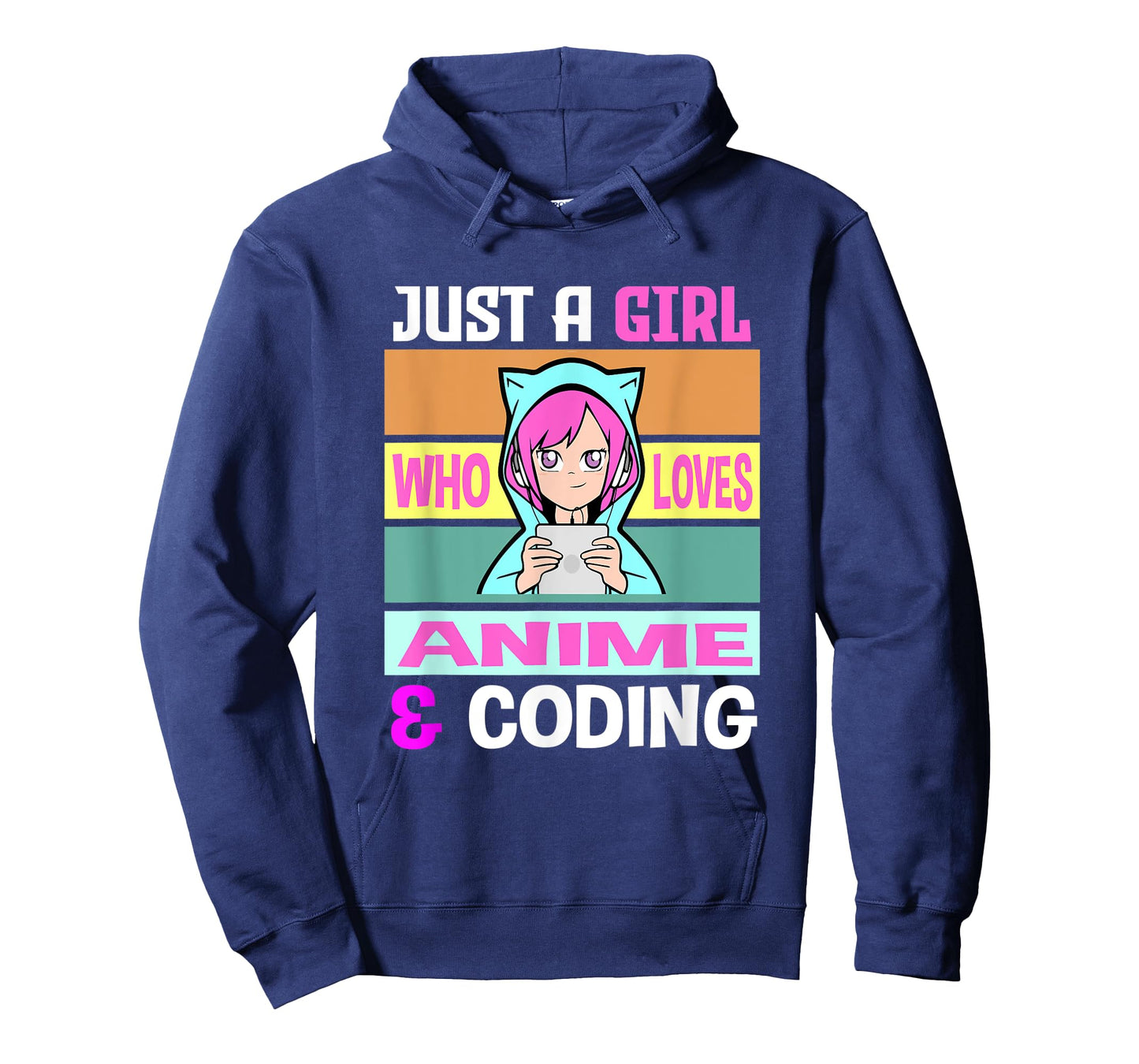 Girl Loves Anime Coding Coders Anime Merch Anime Lover T-Shirt