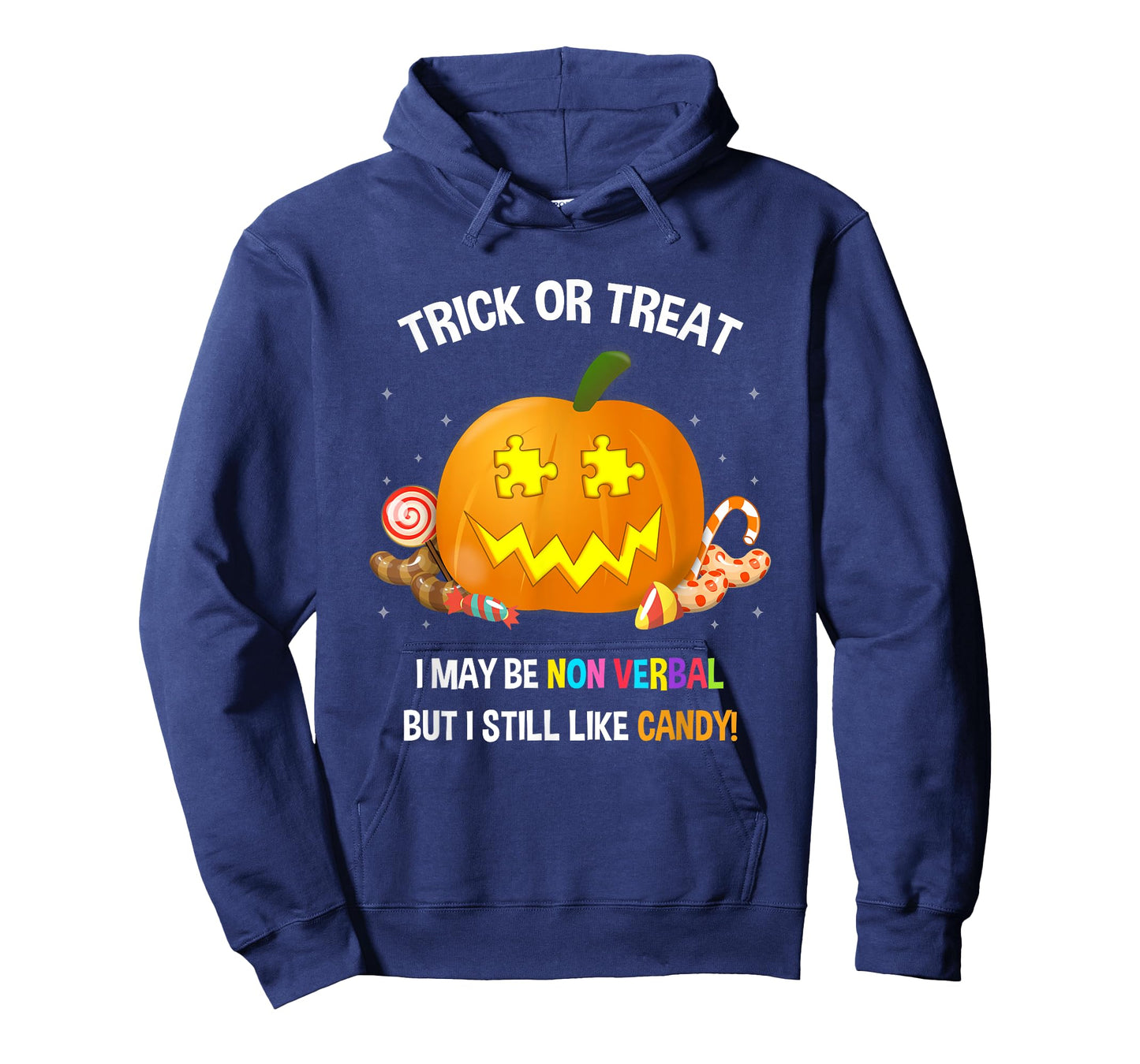 Halloween Non Verbal Autism Trick Or Treat T-Shirt T-Shirt