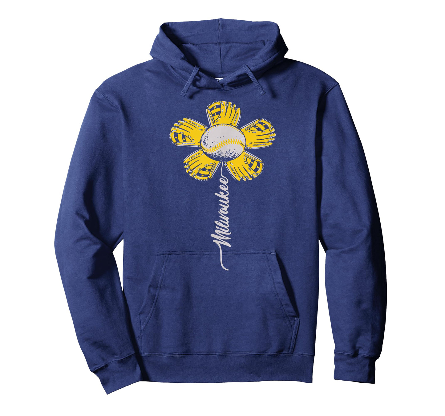 Milwaukee Baseball Flower, Baseball Enthusiasts 2024 T-Shirt