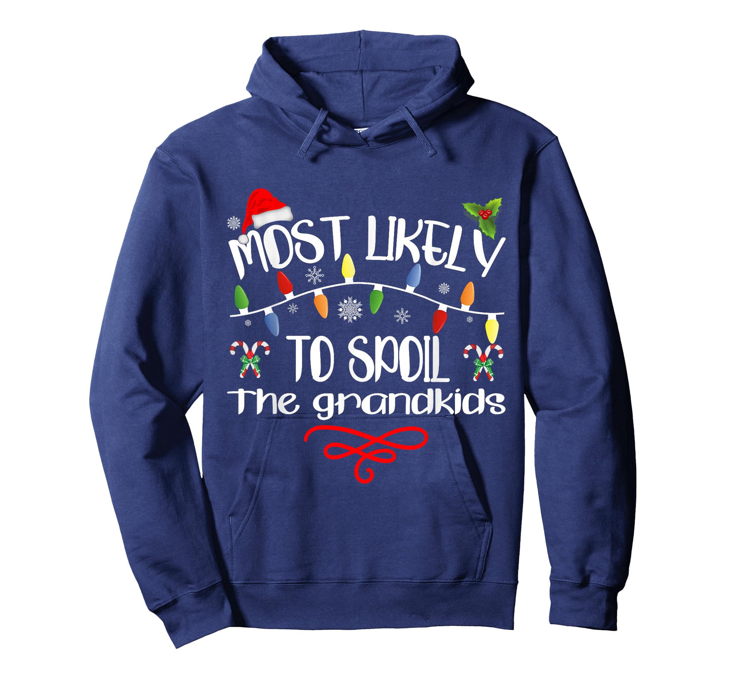 Most Likely To Spoil The Grandkids Funny Family Christmas T-Shirt