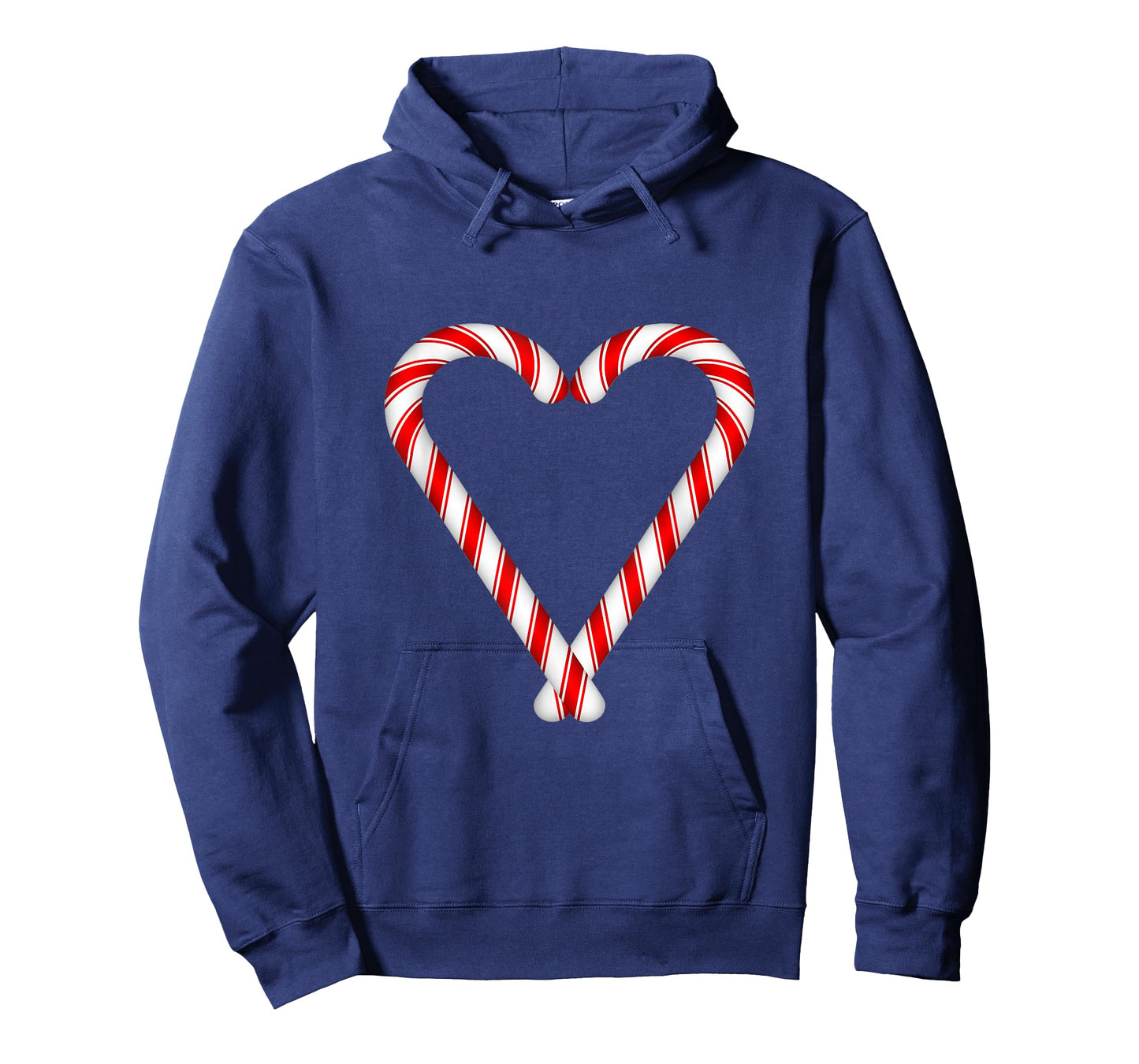 Christmas Candy Cane Heart Boys Girls Men Women Mom Dad T-Shirt
