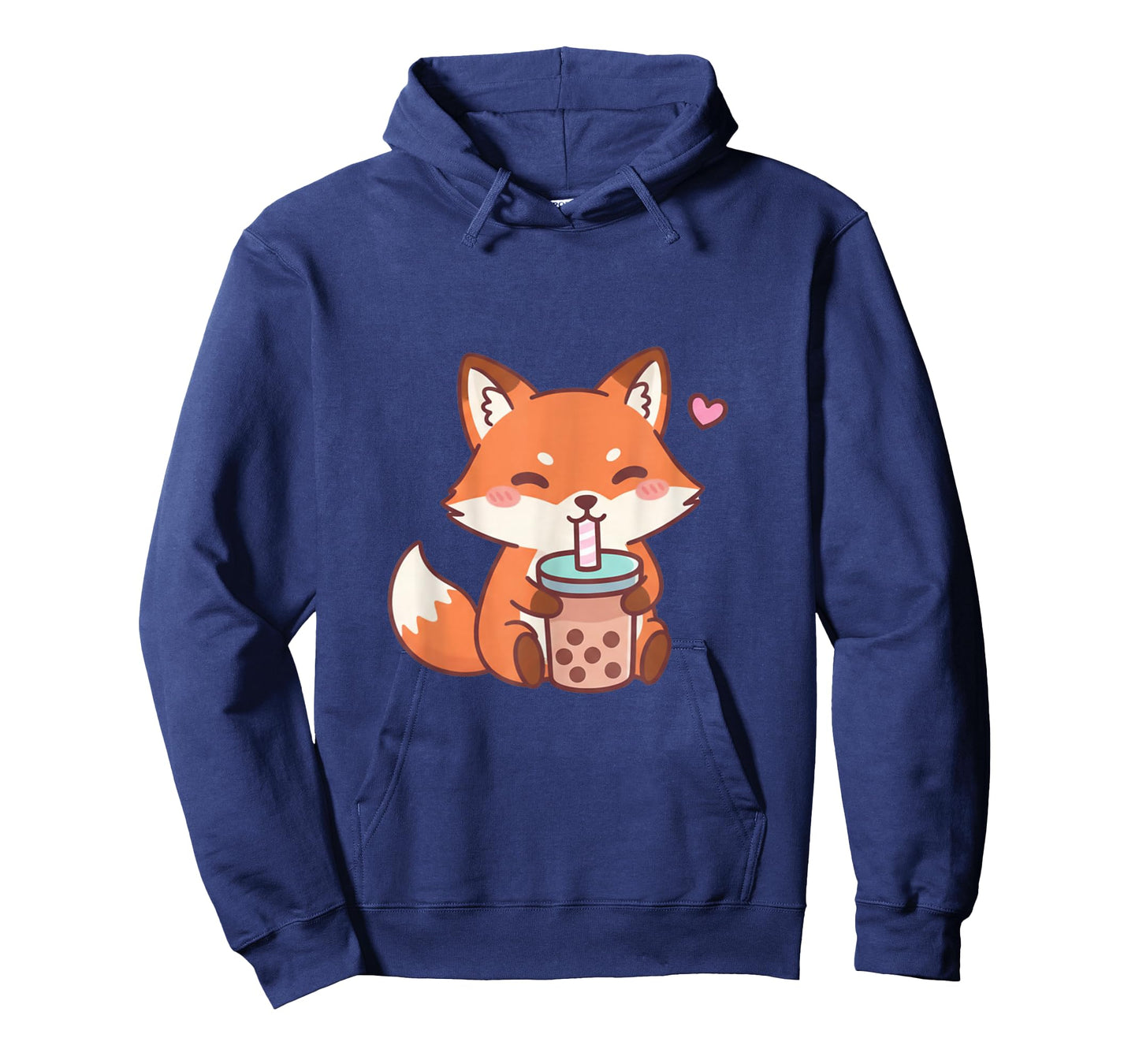 Cute Fox Kawaii Anime Drinking Bubble Tea Lover Girls T-Shirt