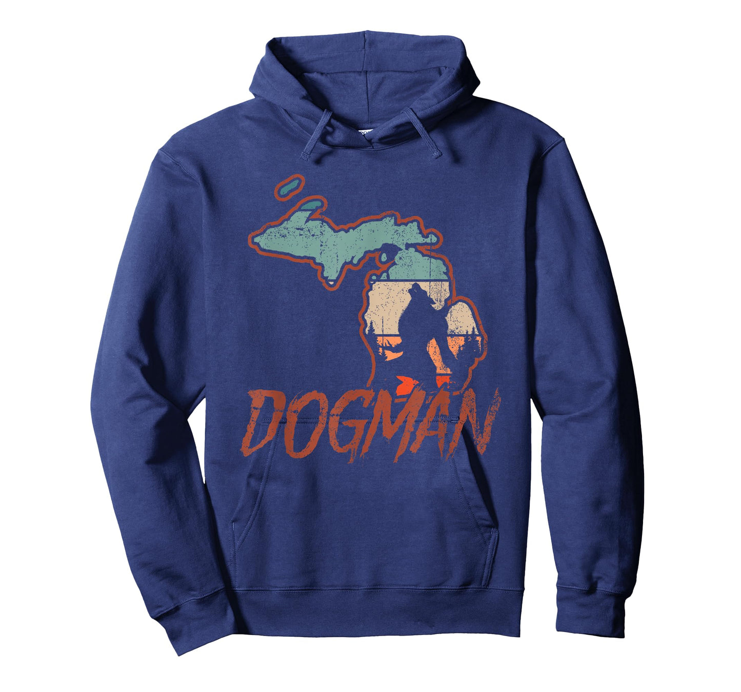 Cryptids Cryptozoology Monsters State of Michigan Dogman T-Shirt