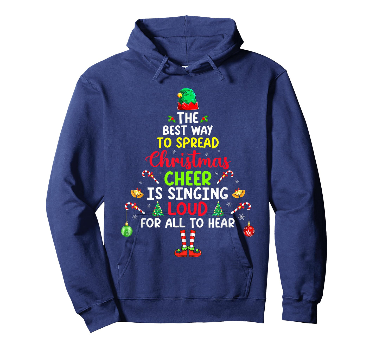 The Best Way to Spread Christmas Cheer is Singing Loud ELF T-Shirt