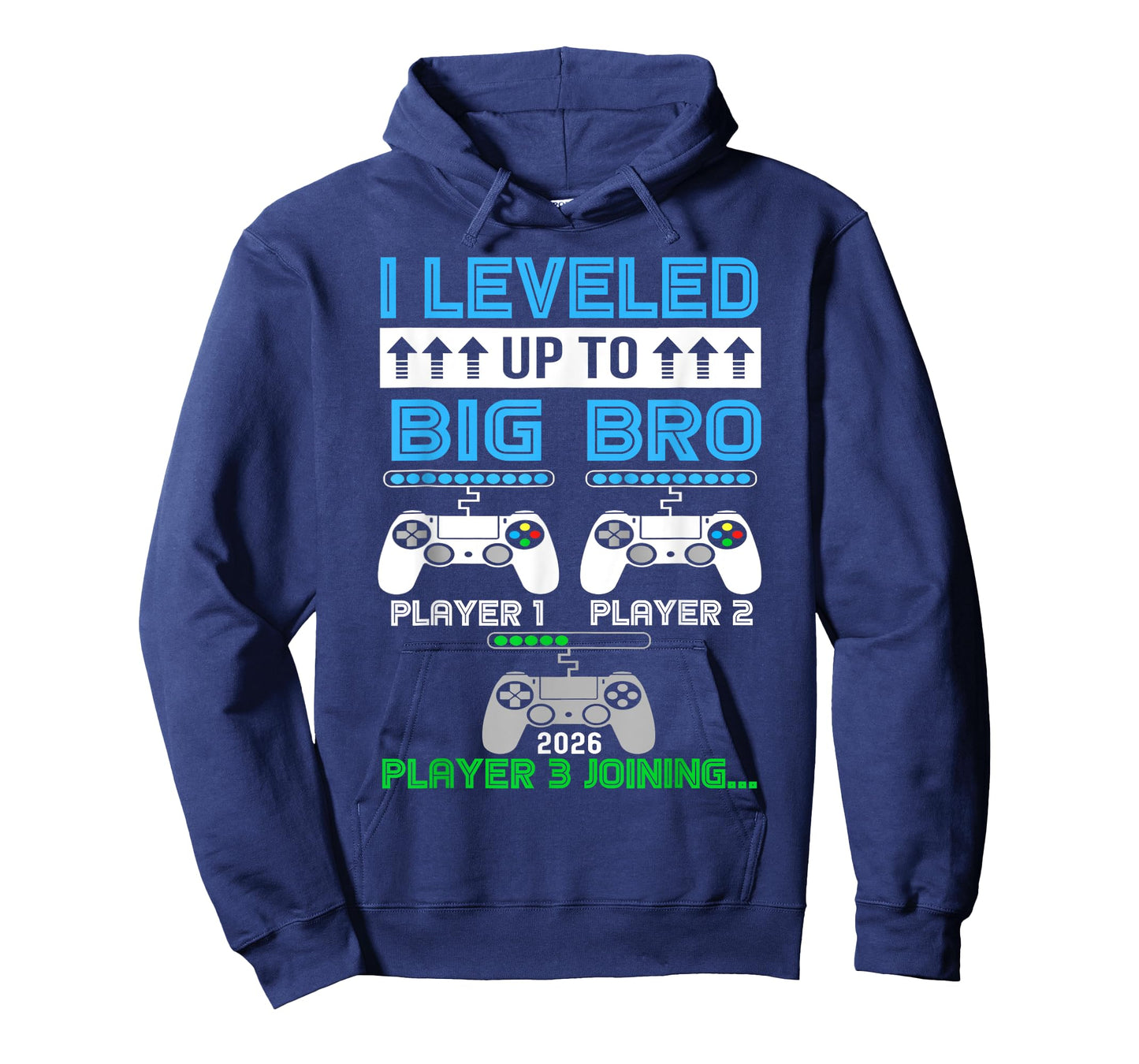 leveled Up To Big Brother Again Big Brother Est 2026 Kids T-Shirt