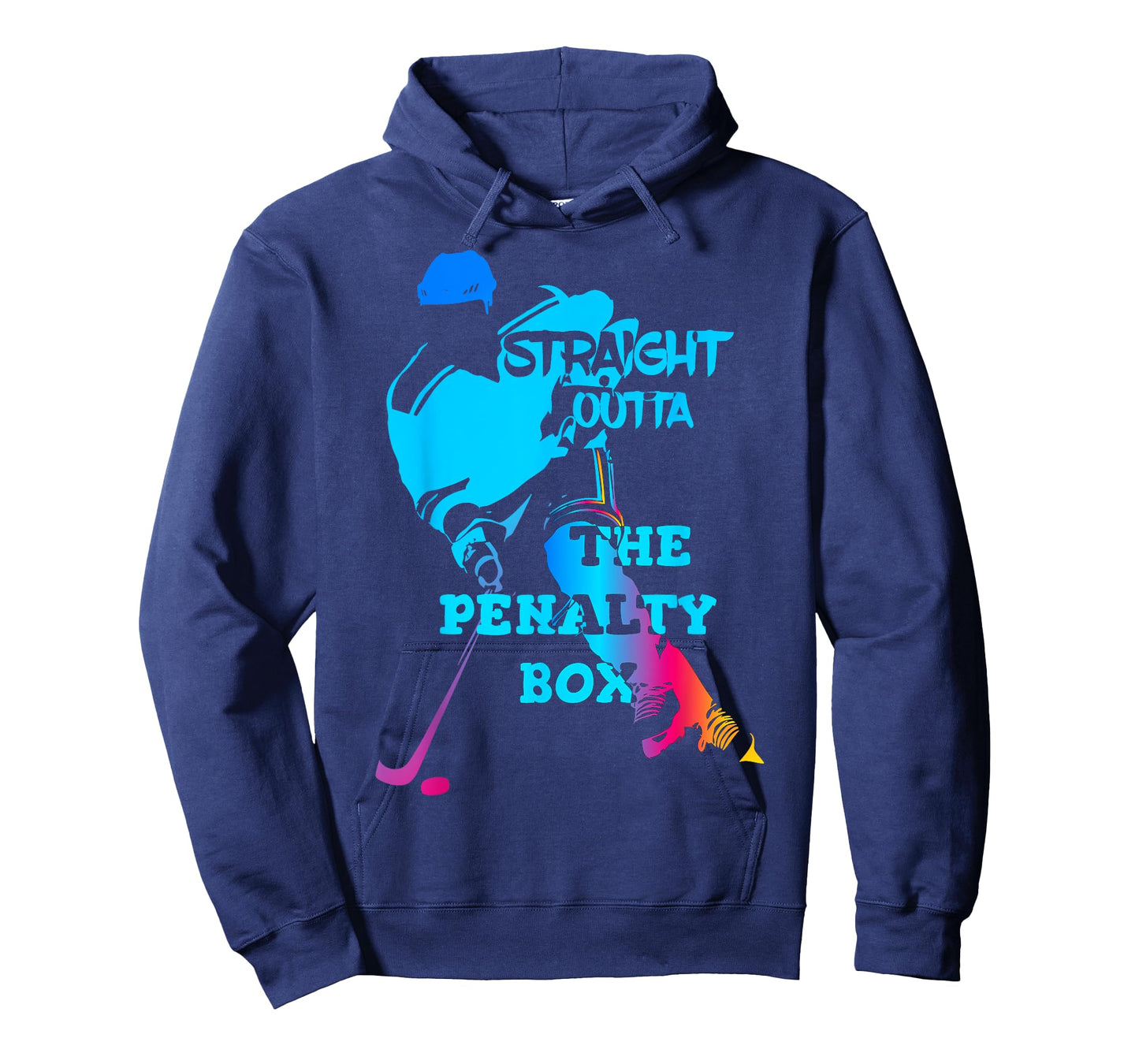 Straight Outta The Penalty Box T-Shirt Funny Ice Hockey Gift T-Shirt