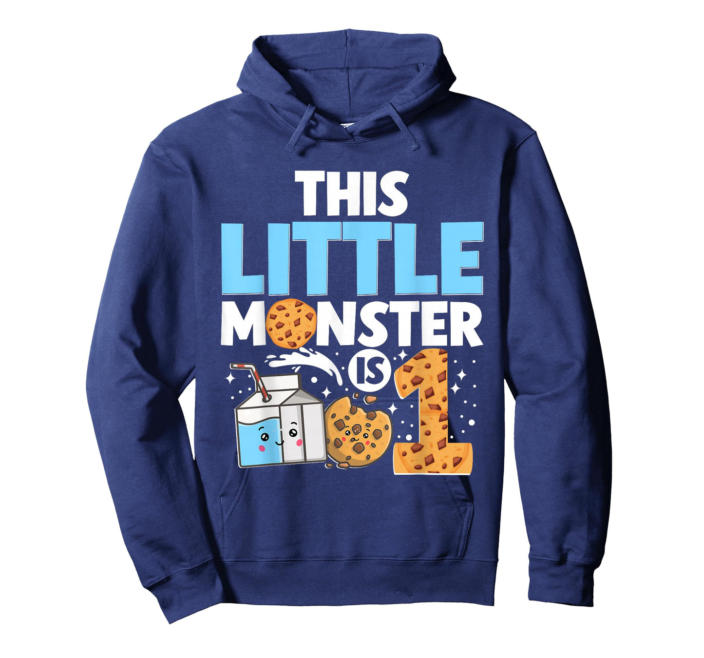This Little Monster is 1 Milk and Cookies 1st birthday T-Shirt