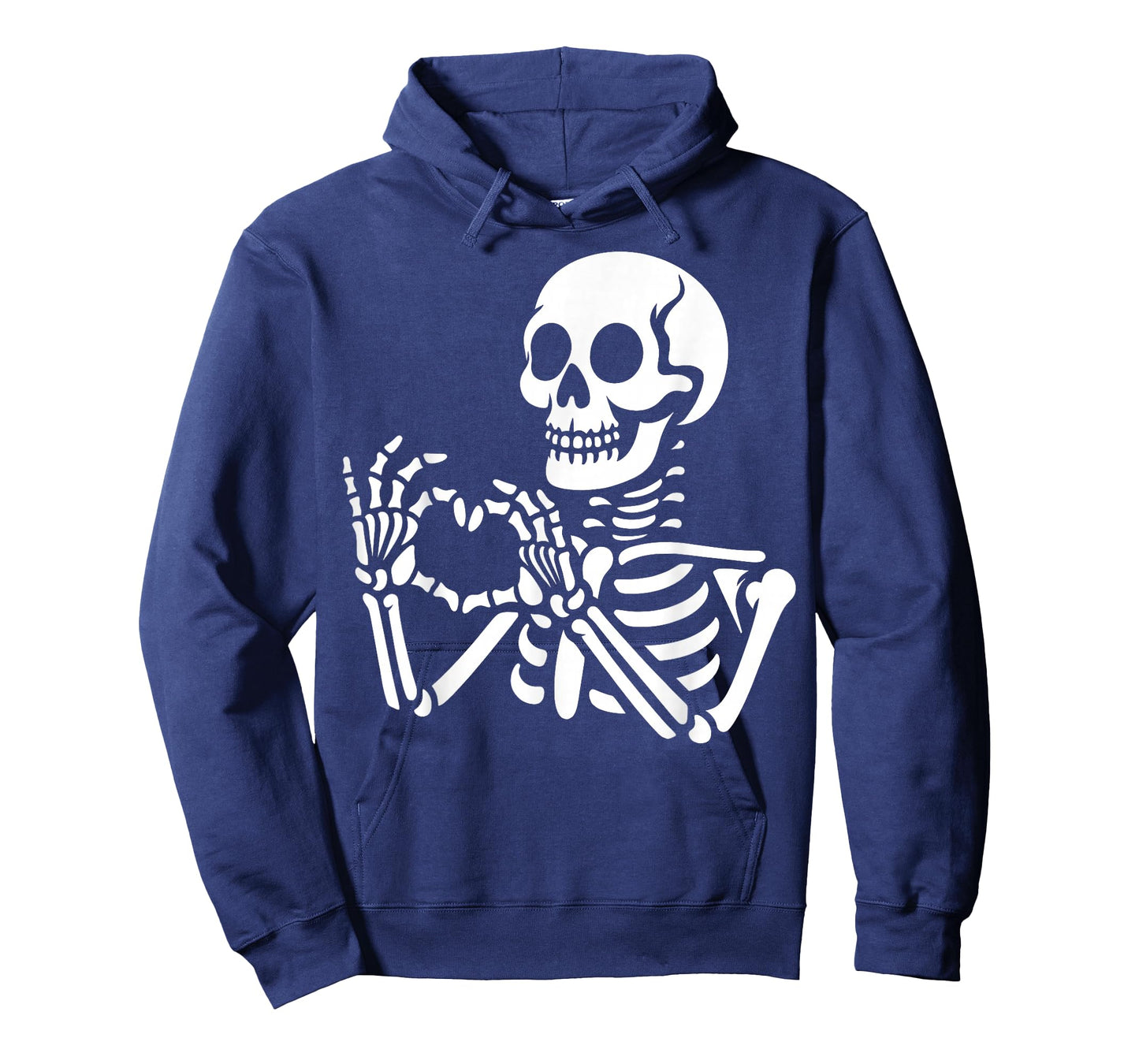 Skeleton Hands Heart Sign Retro Halloween Skeleton Hand Sign T-Shirt