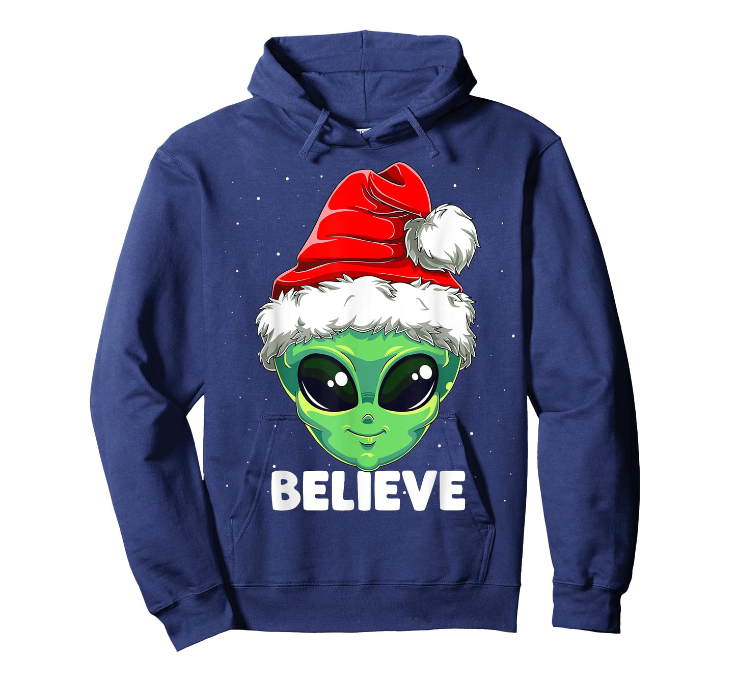Christmas Alien Santa Costume Funny UFO Santa Hat Xmas Kids T-Shirt