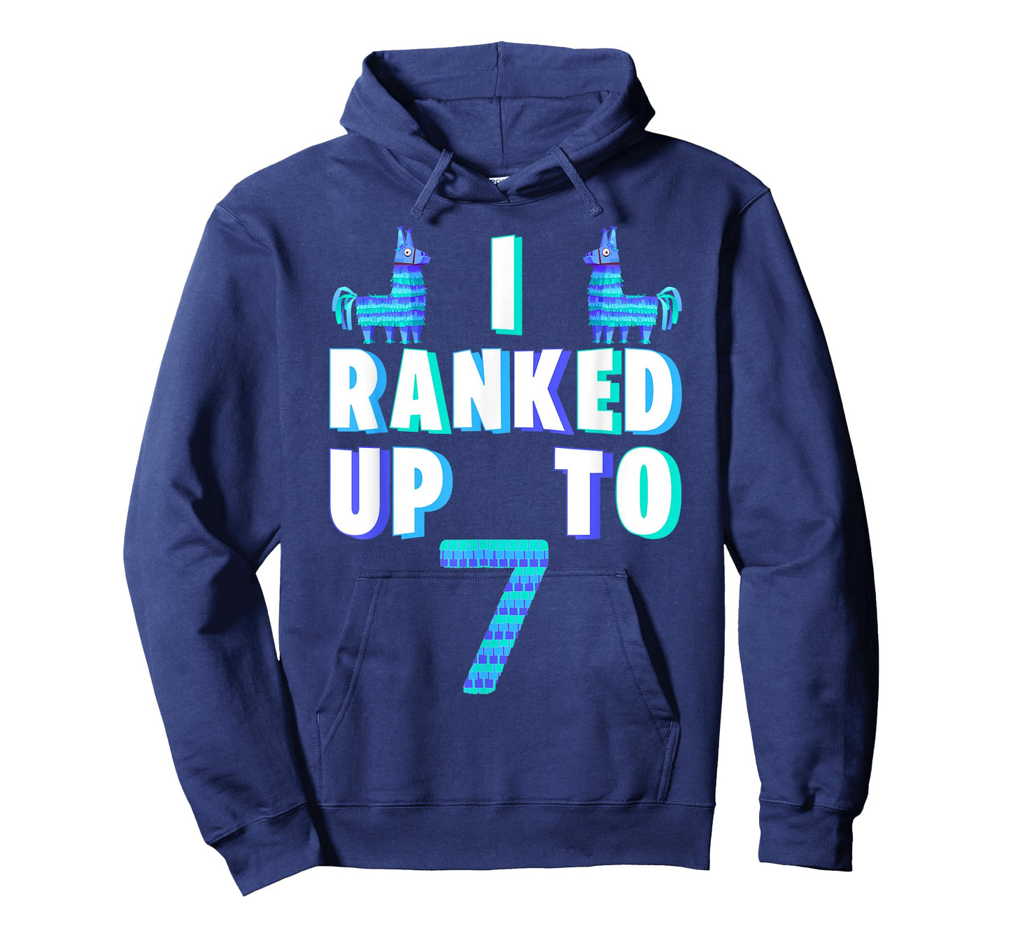 I Ranked Up To 7 Birthday Video Game Llama Piñata Birthday T-Shirt