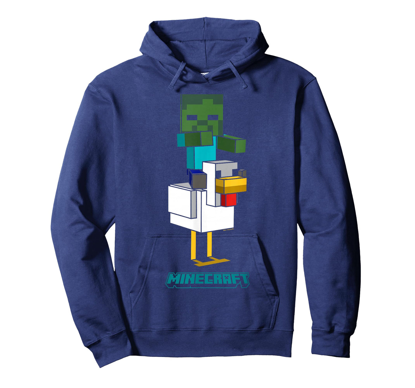 Minecraft Chicken Jockey Lurking Portrait T-Shirt