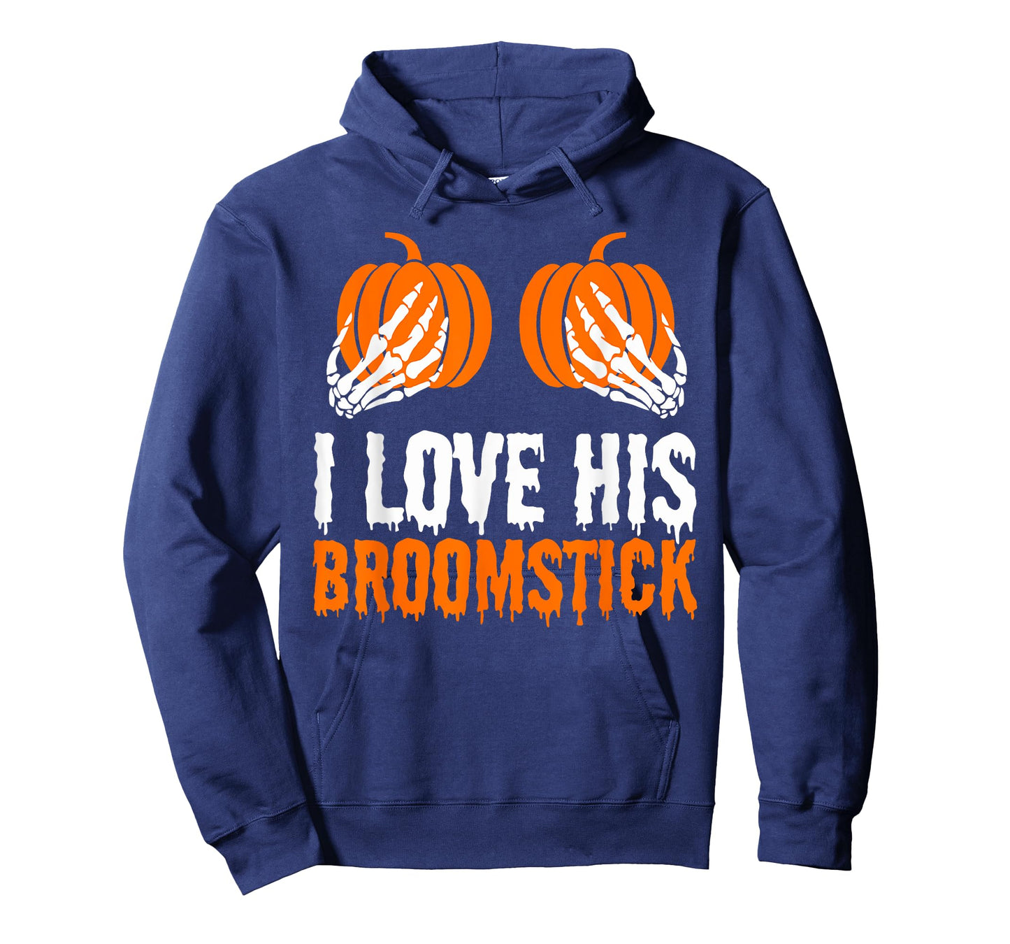 I Love His Broomstick I Love Her Pumpkins Halloween Couples T-Shirt