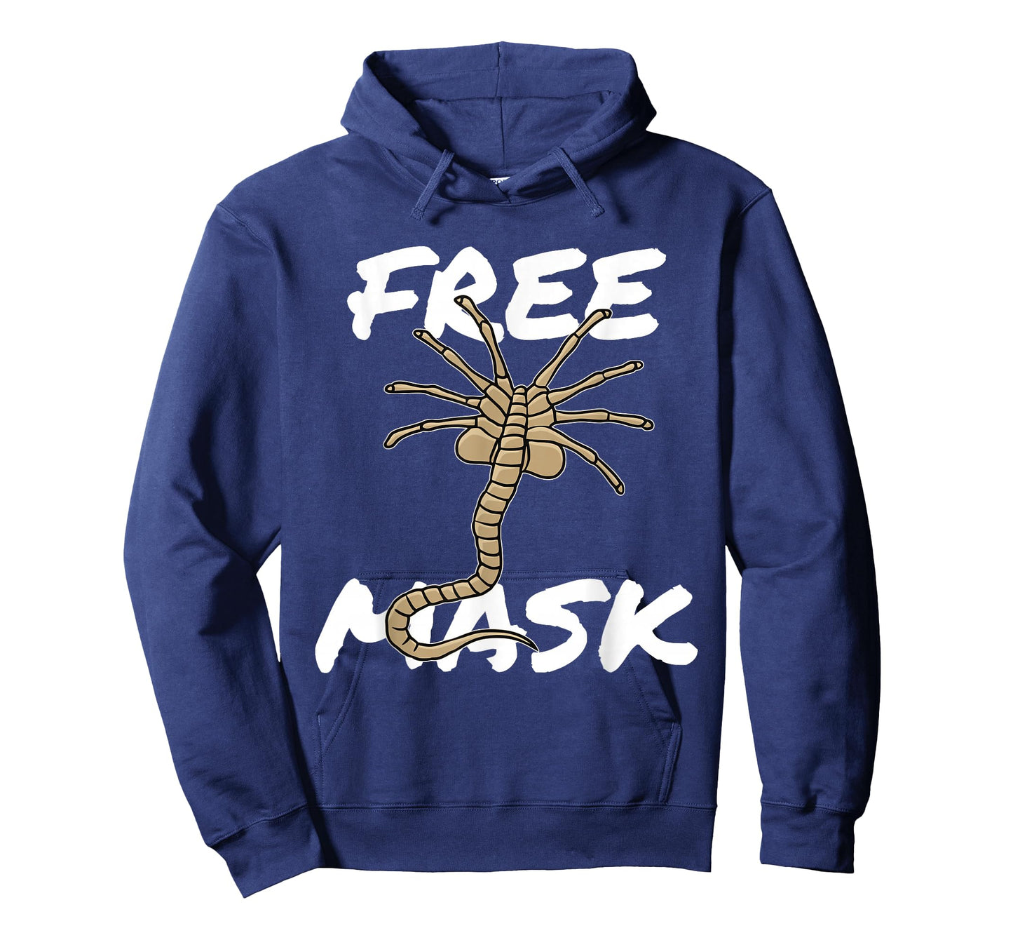 Free Mask - Funny Face Alien Hugger Creature Mask T-Shirt