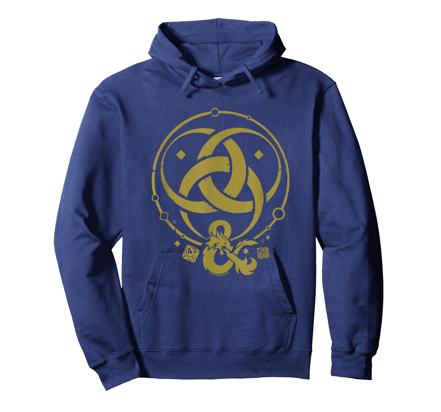 Dungeons & Dragons 50th Anniversary Gold Flame Vintage Logo T-Shirt