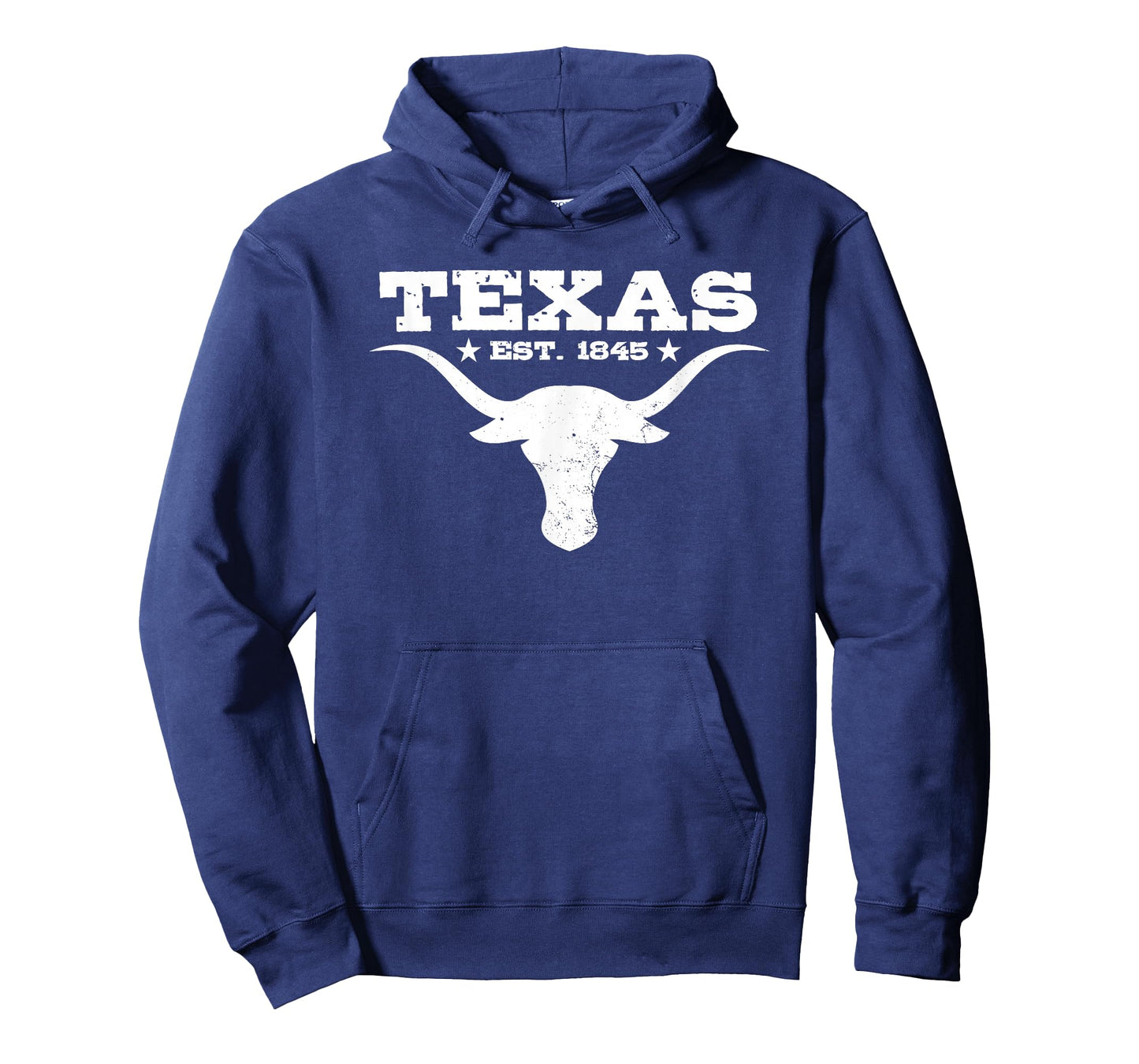 Vintage Texas Distressed Est. 1845 Longhorn Bull T-Shirt