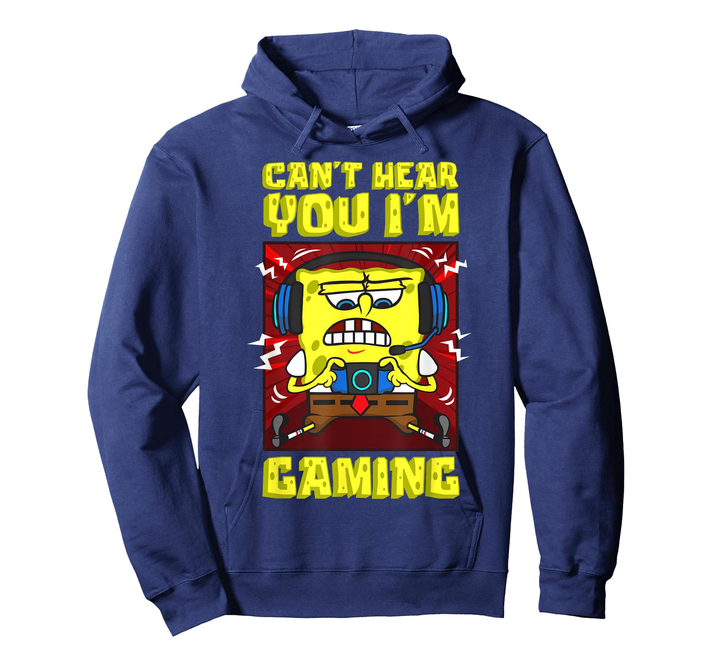 Mademark x SpongeBob SquarePants - SpongeBob Can’t Hear You I'm Gaming Video Games Players Fun T-Shirt