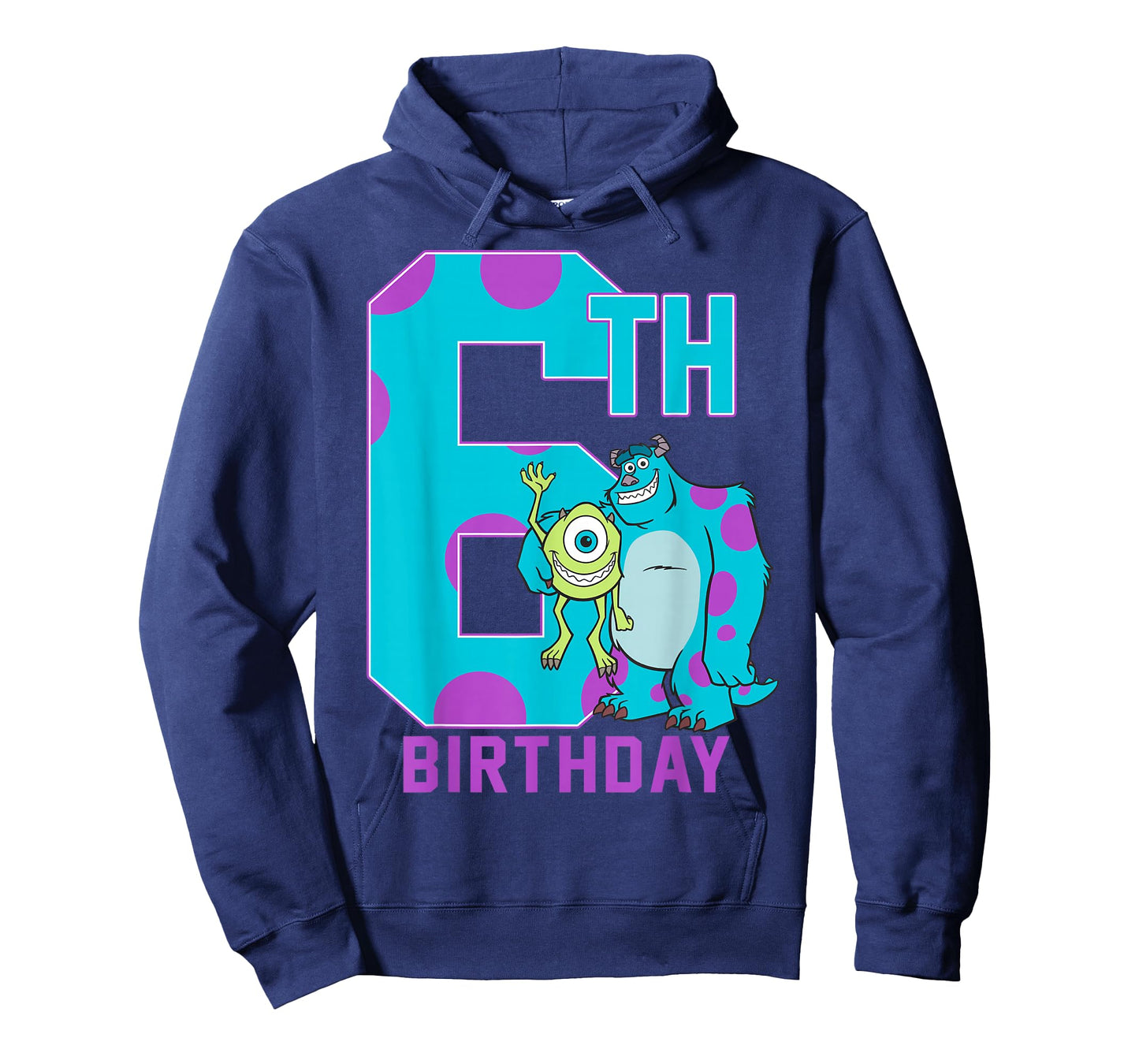Disney Pixar Monsters Inc. Mike & Sully Happy 6th Birthday T-Shirt