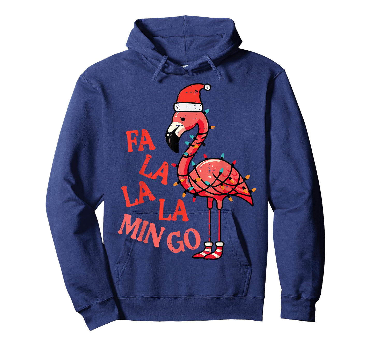 Christmas Flamingo Fa La La Mingo Funny Xmas Women Men Kids T-Shirt