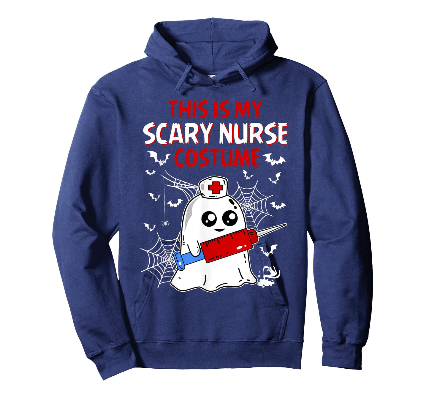 Halloween My Scary Nurse Costume Funny Ghost Scrub T-Shirt