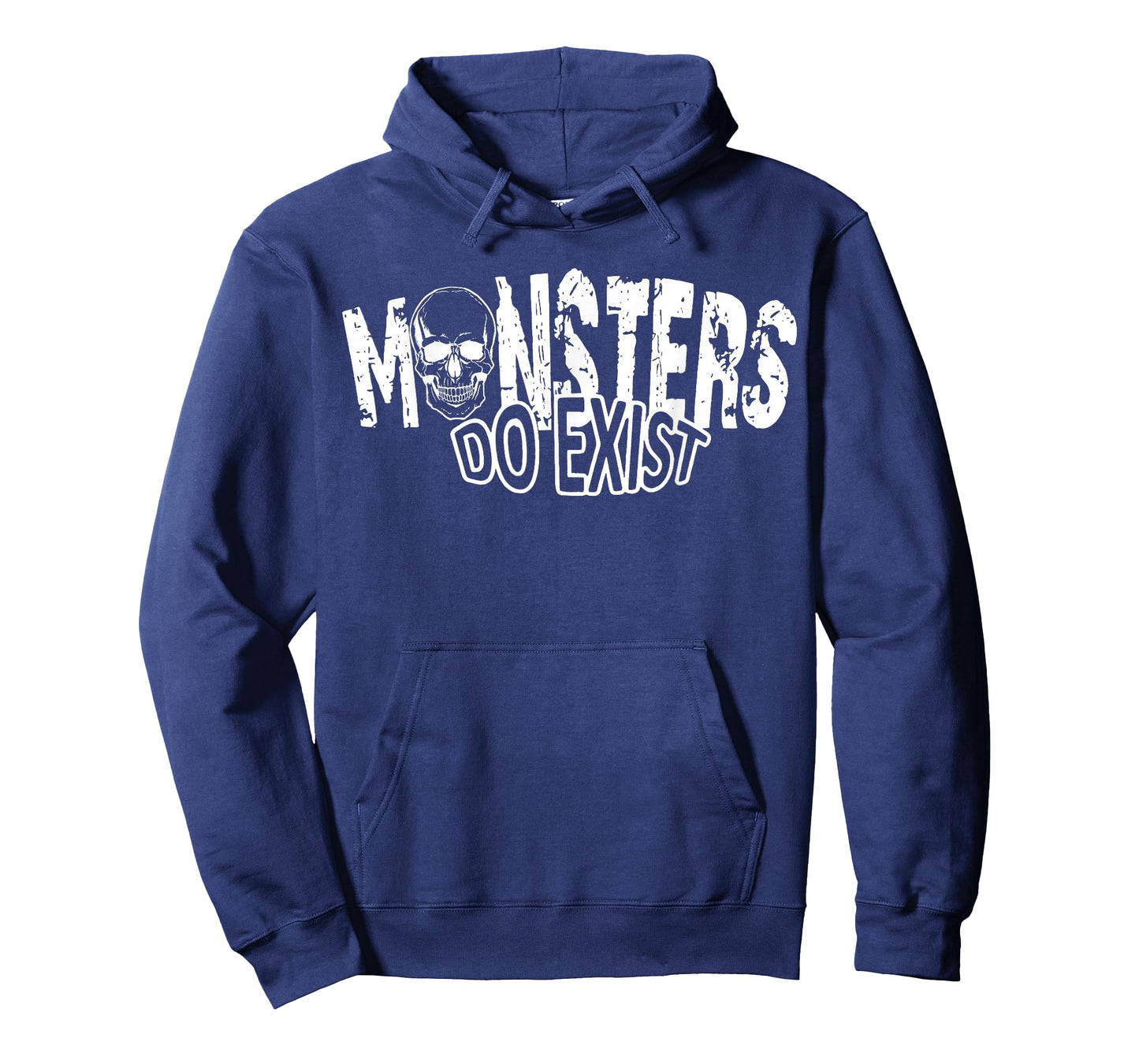 Monsters Do Exist Creepy Horror Graphic Saying Skeleton T-Shirt