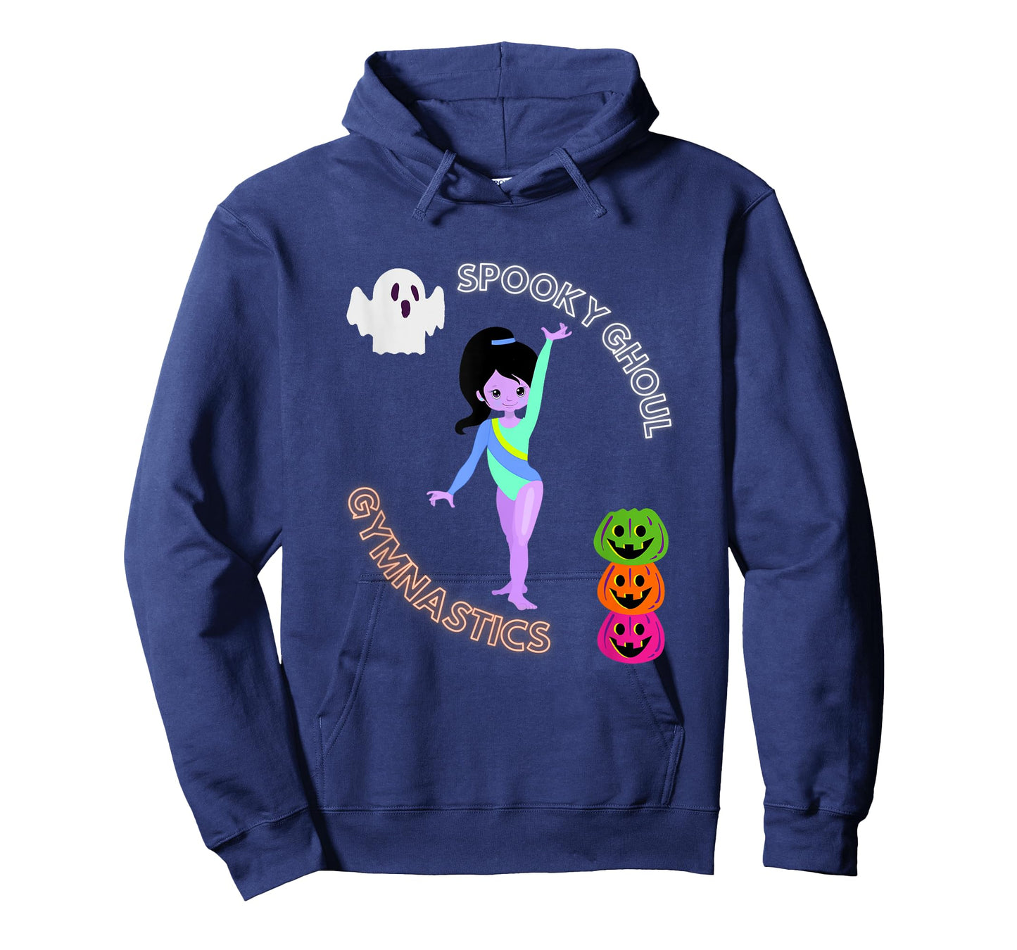 Spooky Ghoul Gymnastics Halloween Gymnast Pumpkin T-Shirt