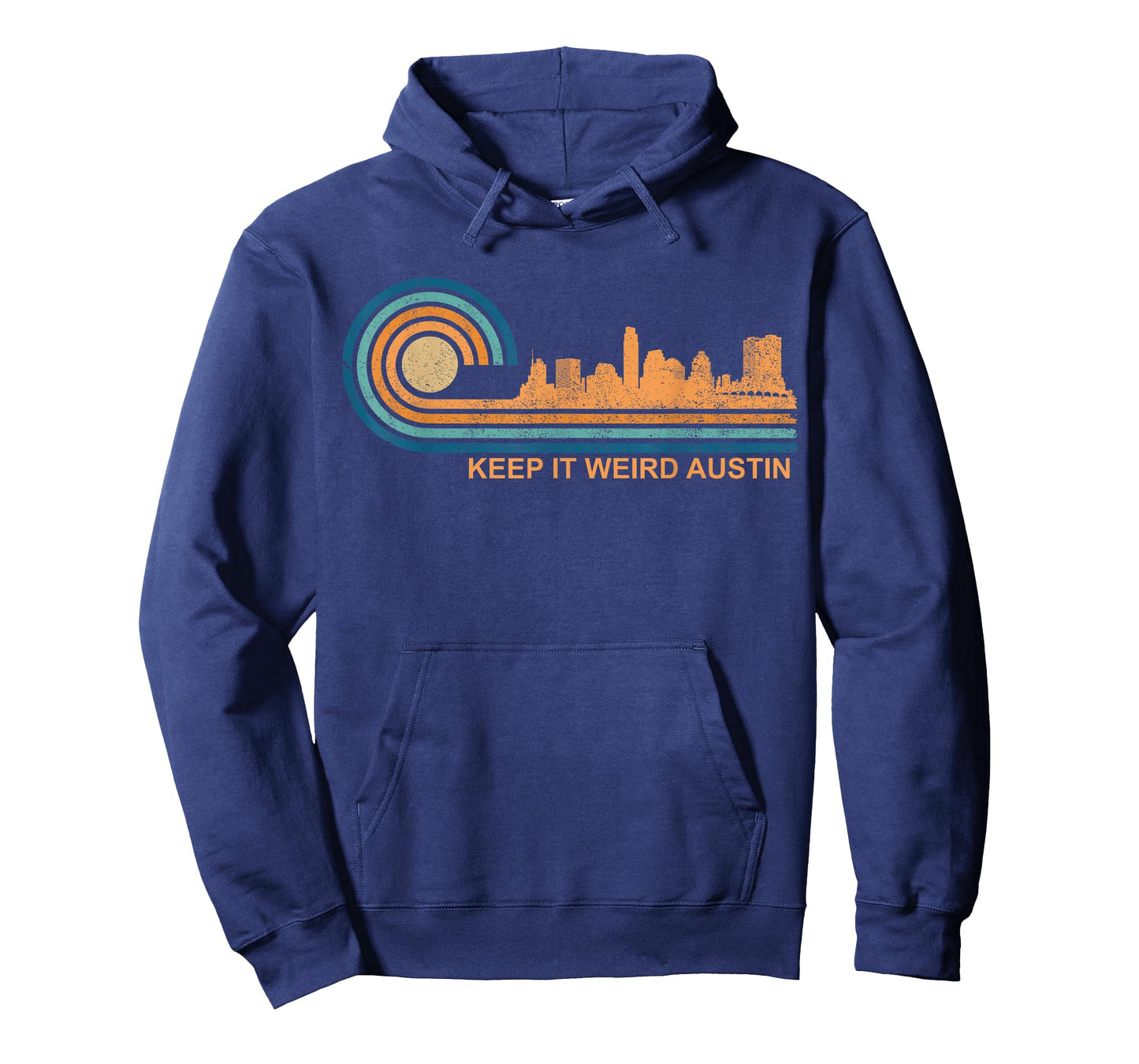 Keep It Weird Austin Texas Skyline Retro Austin T-Shirt