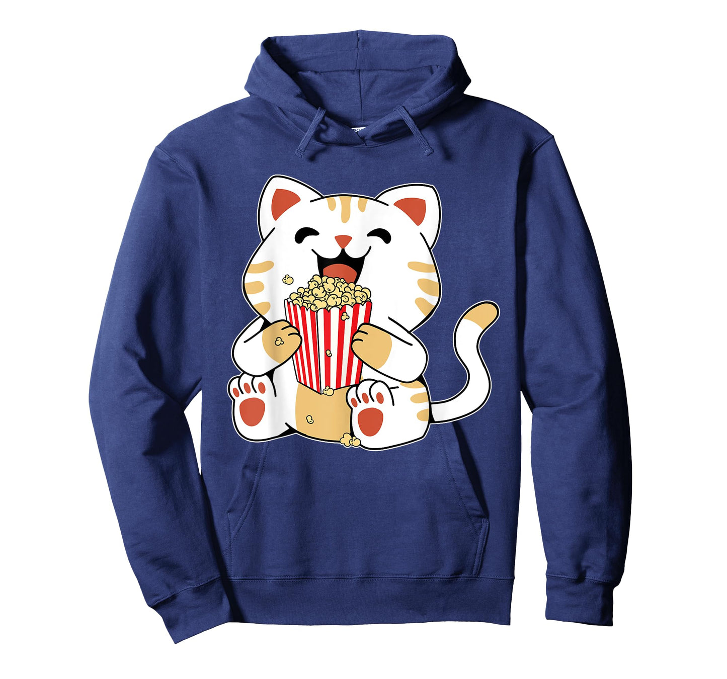 Cat Popcorn Kids Cute Funny Movie Night T-Shirt