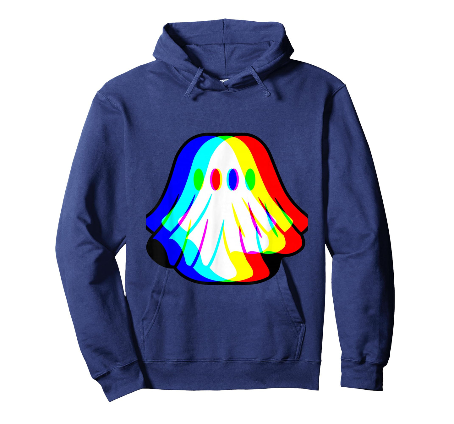Funny Ghost Trippy Vaporwave Halloween Techno Rave Party T-Shirt