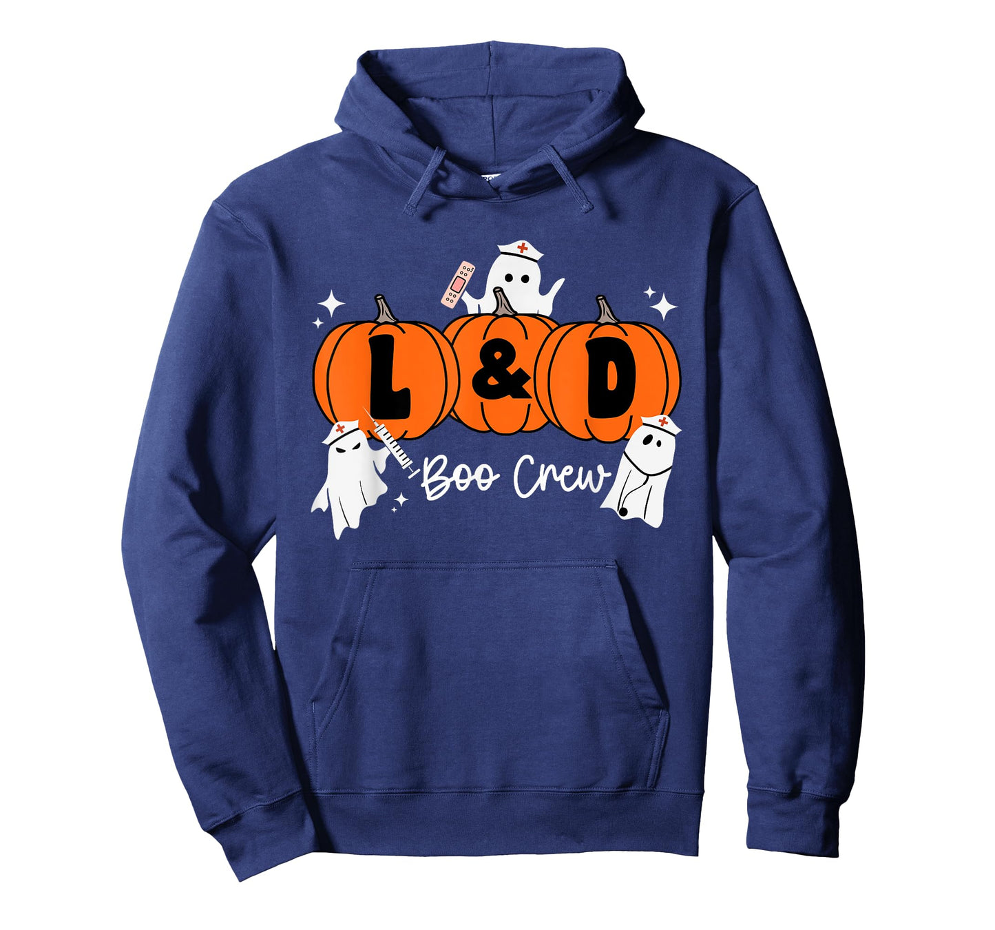 Labor and Delivery Halloween Pumpkin L&D Boo Crew Nurse T-Shirt