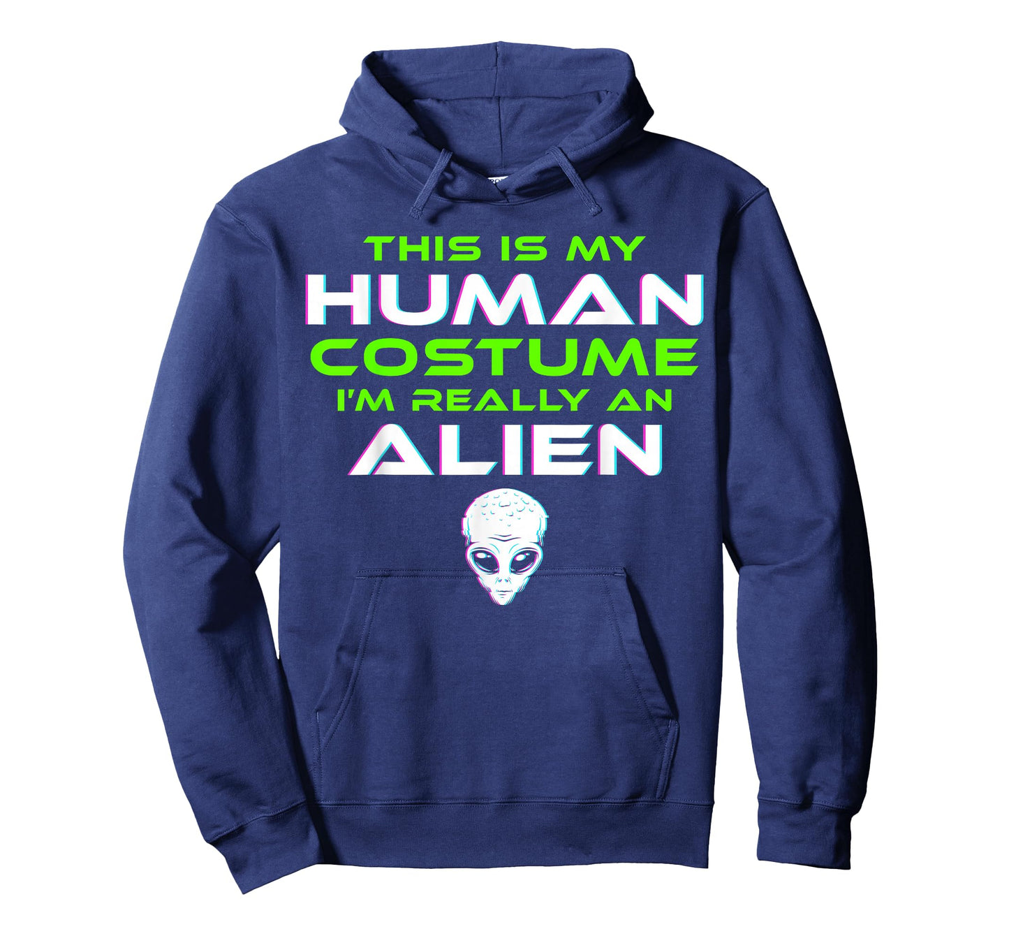 Alien Costume Halloween Funny Kids Men Women T-Shirt